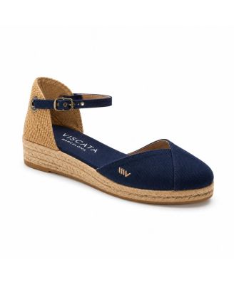 Women's Pubol Canvas Espadrille Wedges Ankle Strap