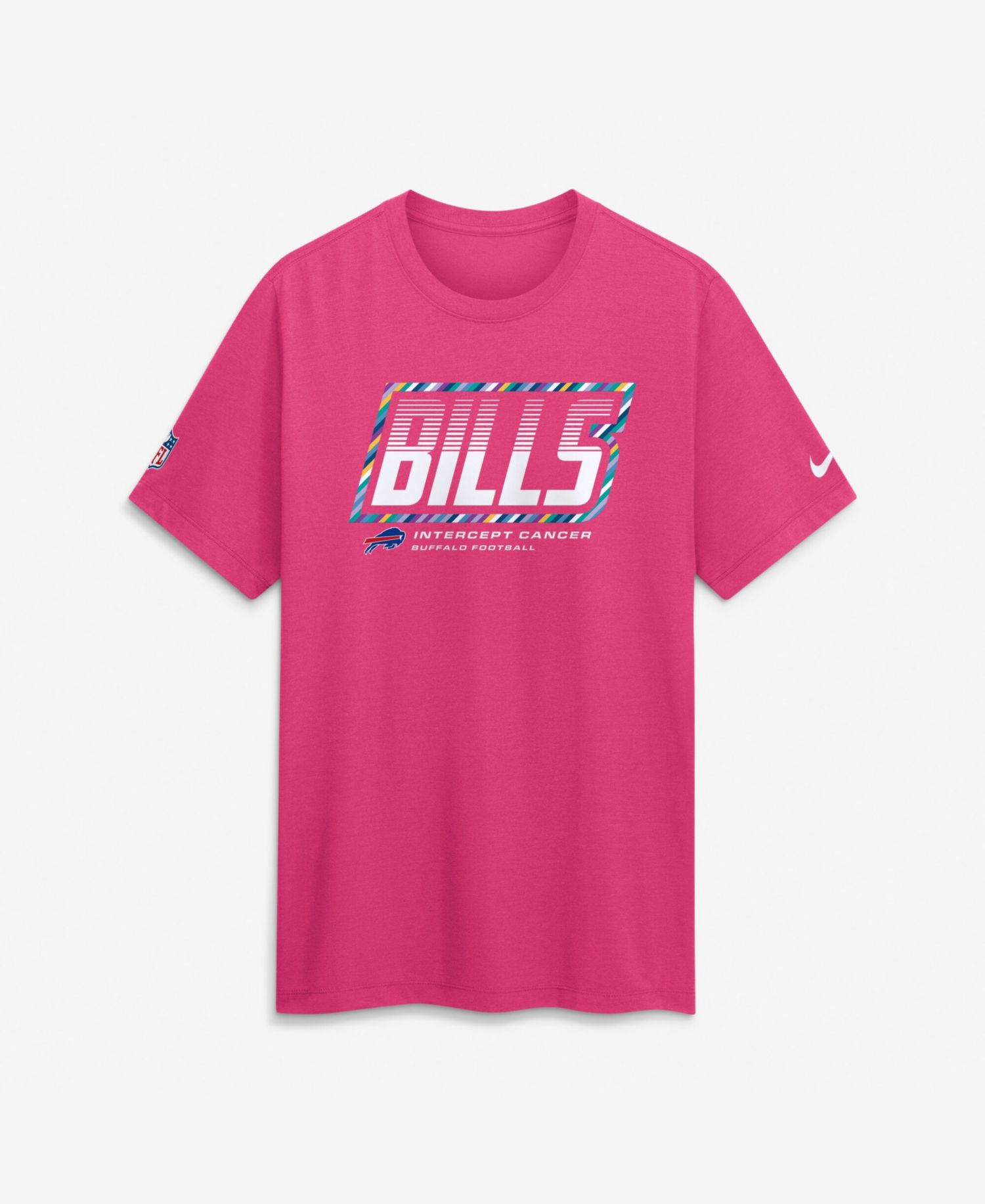 Men's Pink Buffalo Bills 2026 NFL Cruical Catch Sideline Dri-Fit T-Shirt