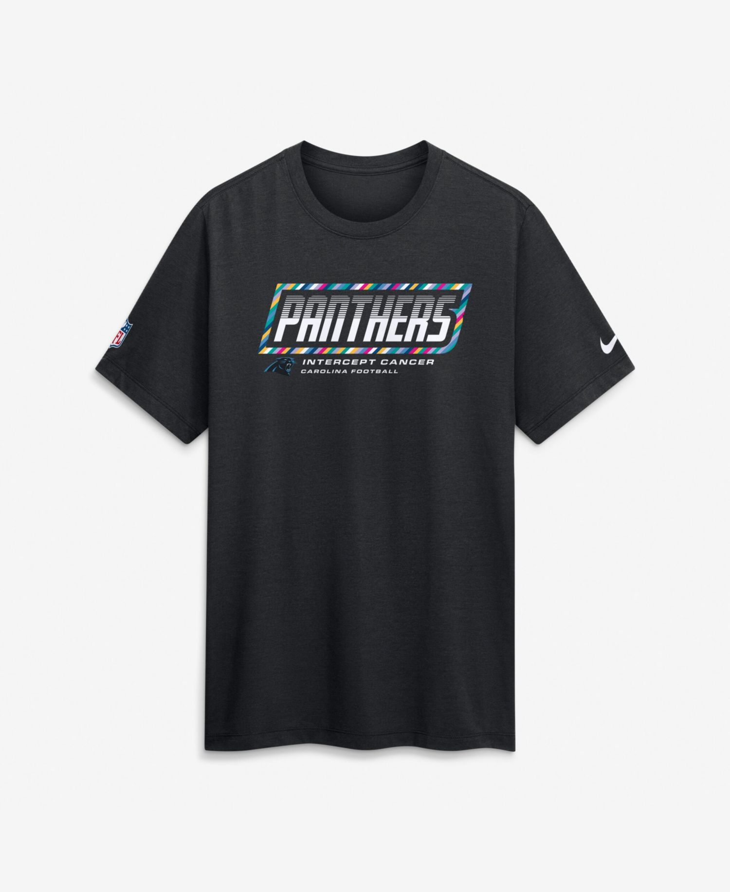 Men's Black Carolina Panthers 2026 NFL Cruical Catch Sideline Dri-Fit T-Shirt