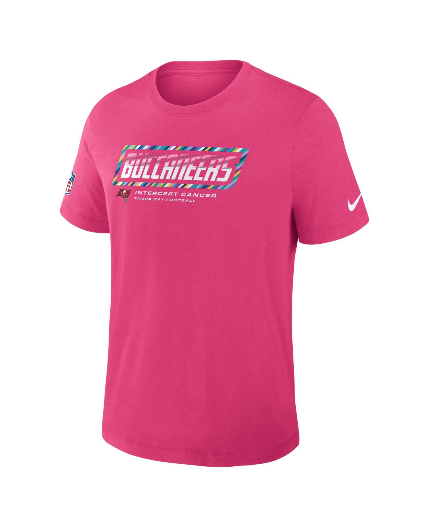 Men's Pink Tampa Bay Buccaneers 2026 NFL Cruical Catch Sideline Dri-Fit T-Shirt