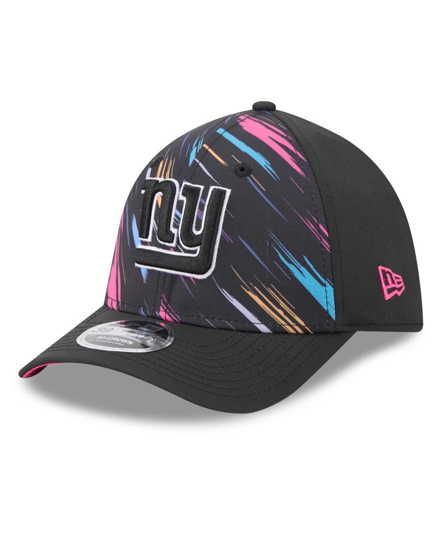 Men's Black New York Giants 2026 NFL Cruical Catch 39THIRTY M-Crown Stretch Hat