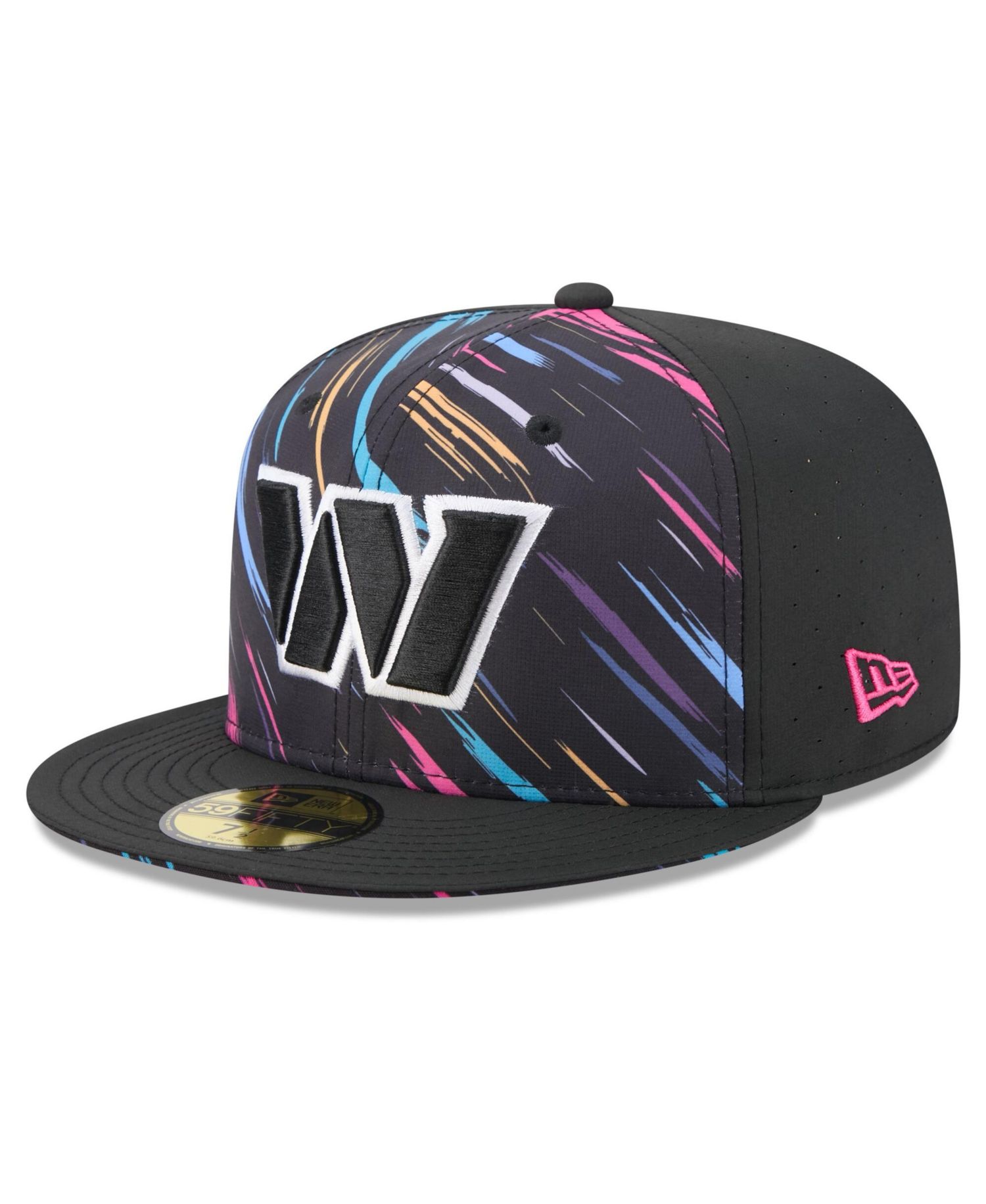 Men's Black Washington Commanders 2026 NFL Cruical Catch 59FIFTY Fitted Hat