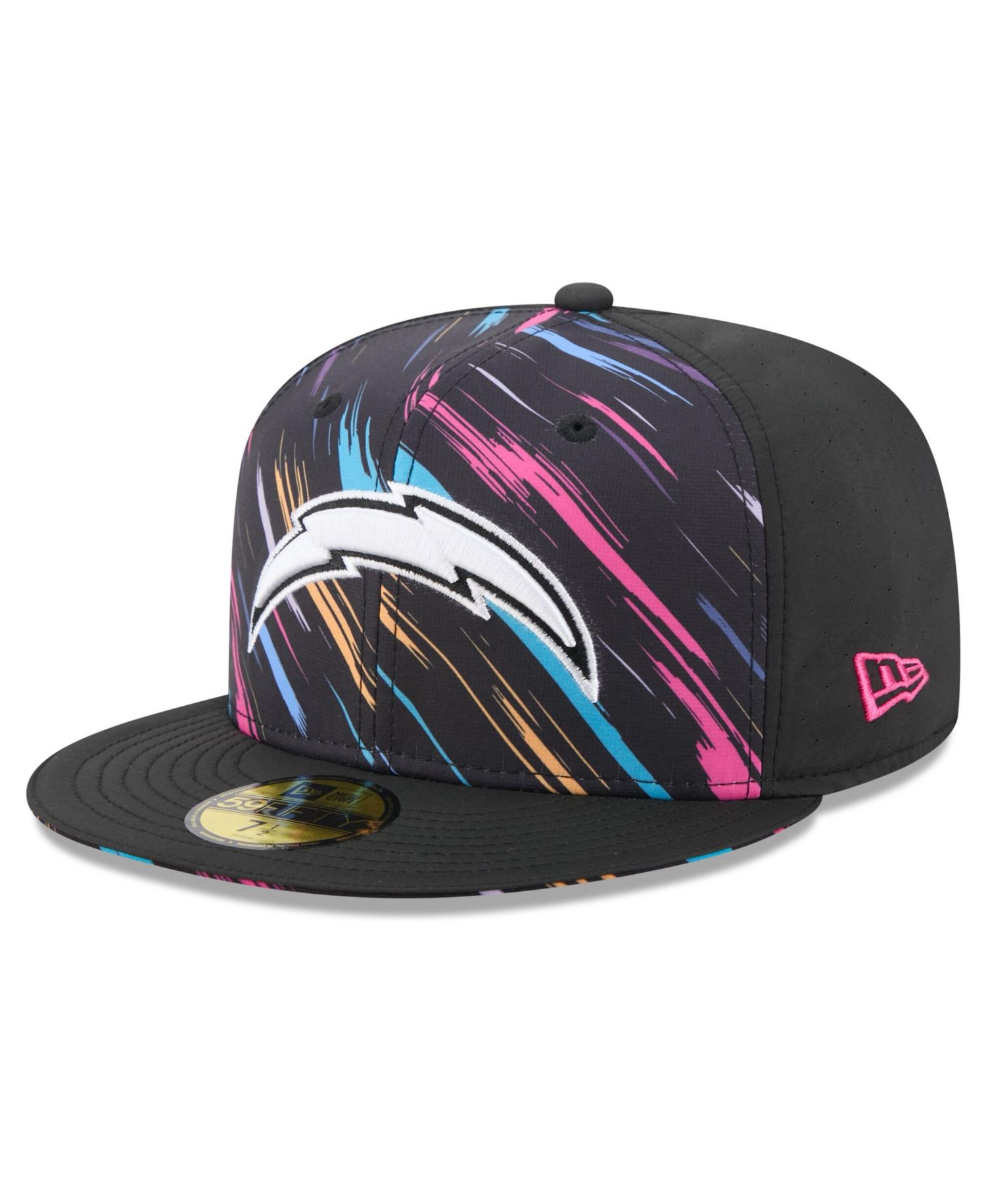 Men's Black Los Angeles Chargers 2026 NFL Cruical Catch 59FIFTY Fitted Hat