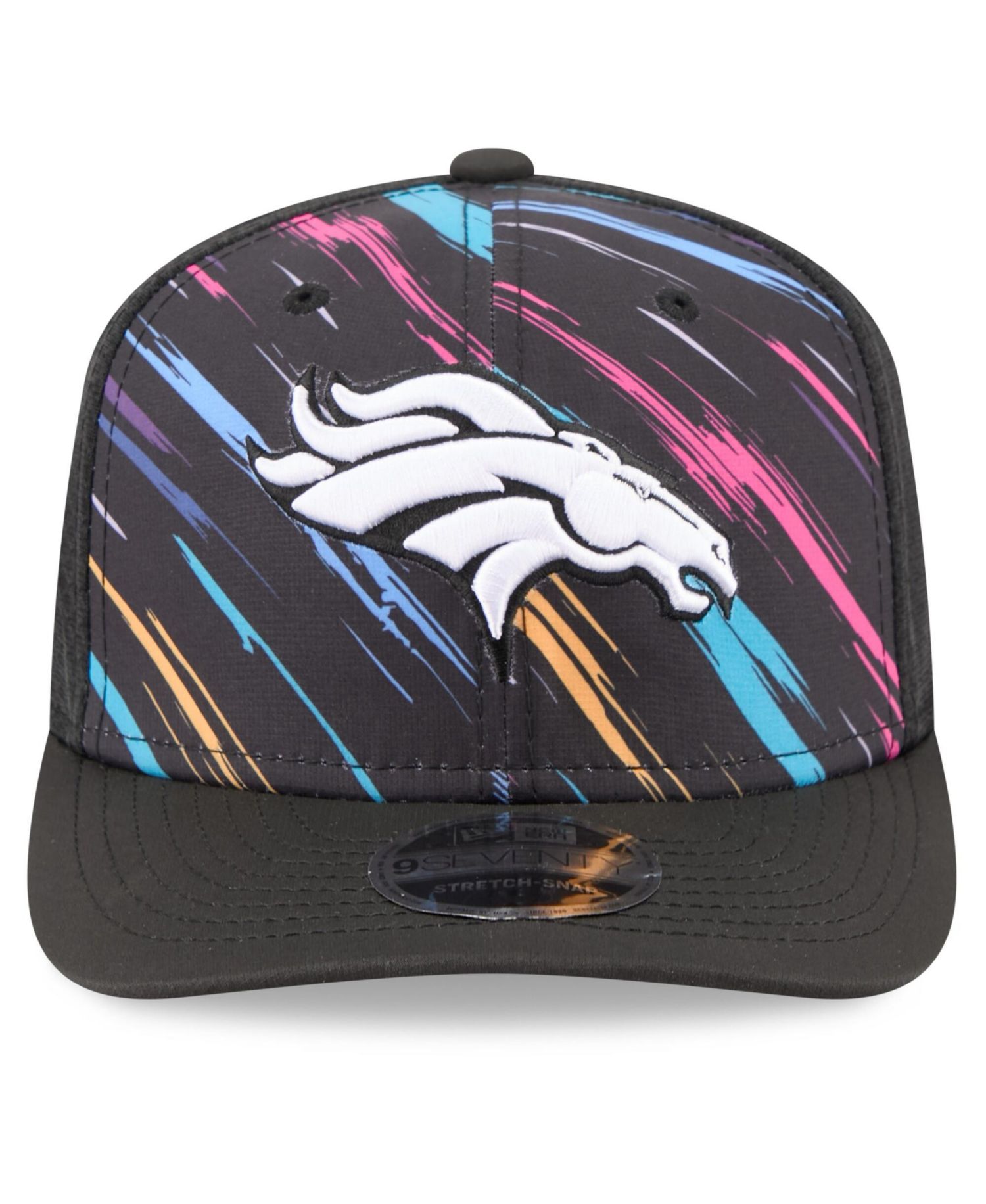 Men's Black Denver Broncos 2026 NFL Cruical Catch 9SEVENTY Adjustable Trucker Hat