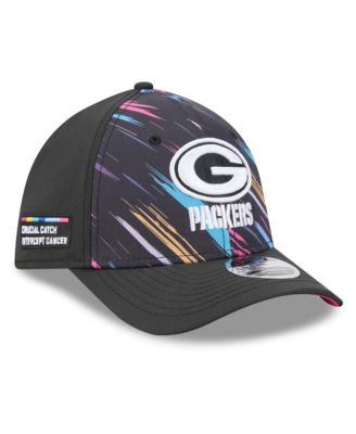 Men's Black Green Bay Packers 2026 NFL Cruical Catch 39THIRTY M-Crown Stretch Hat
