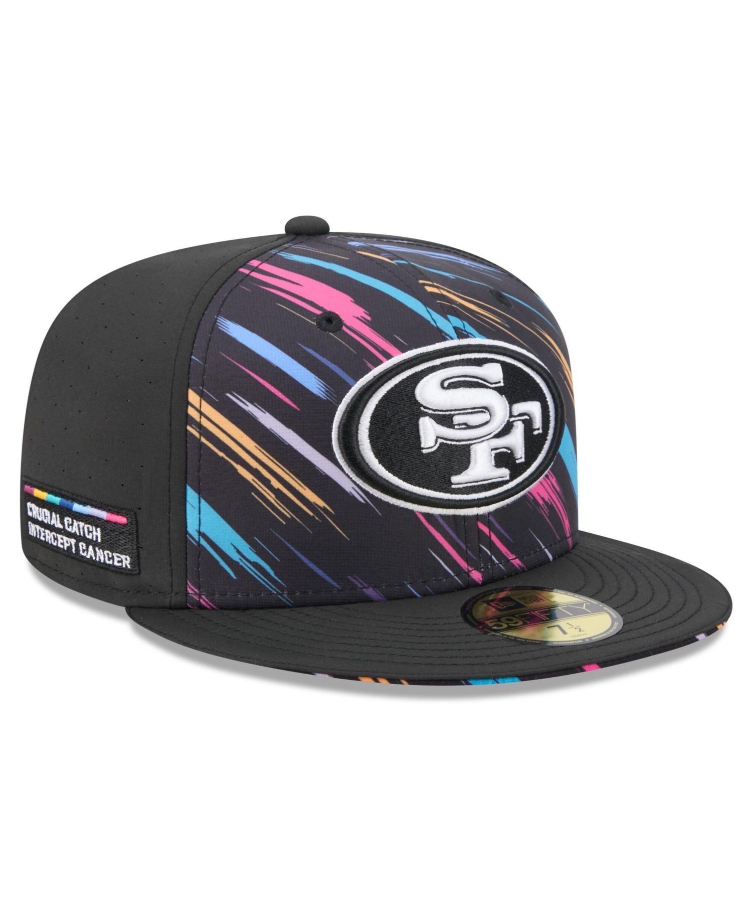 Men's Black San Francisco 49ers 2026 NFL Cruical Catch 59FIFTY Fitted Hat