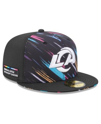 Men's Black Los Angeles Rams 2026 NFL Cruical Catch 59FIFTY Fitted Hat