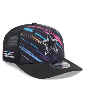 Men's Black Dallas Cowboys 2026 NFL Cruical Catch 9SEVENTY Adjustable Trucker Hat