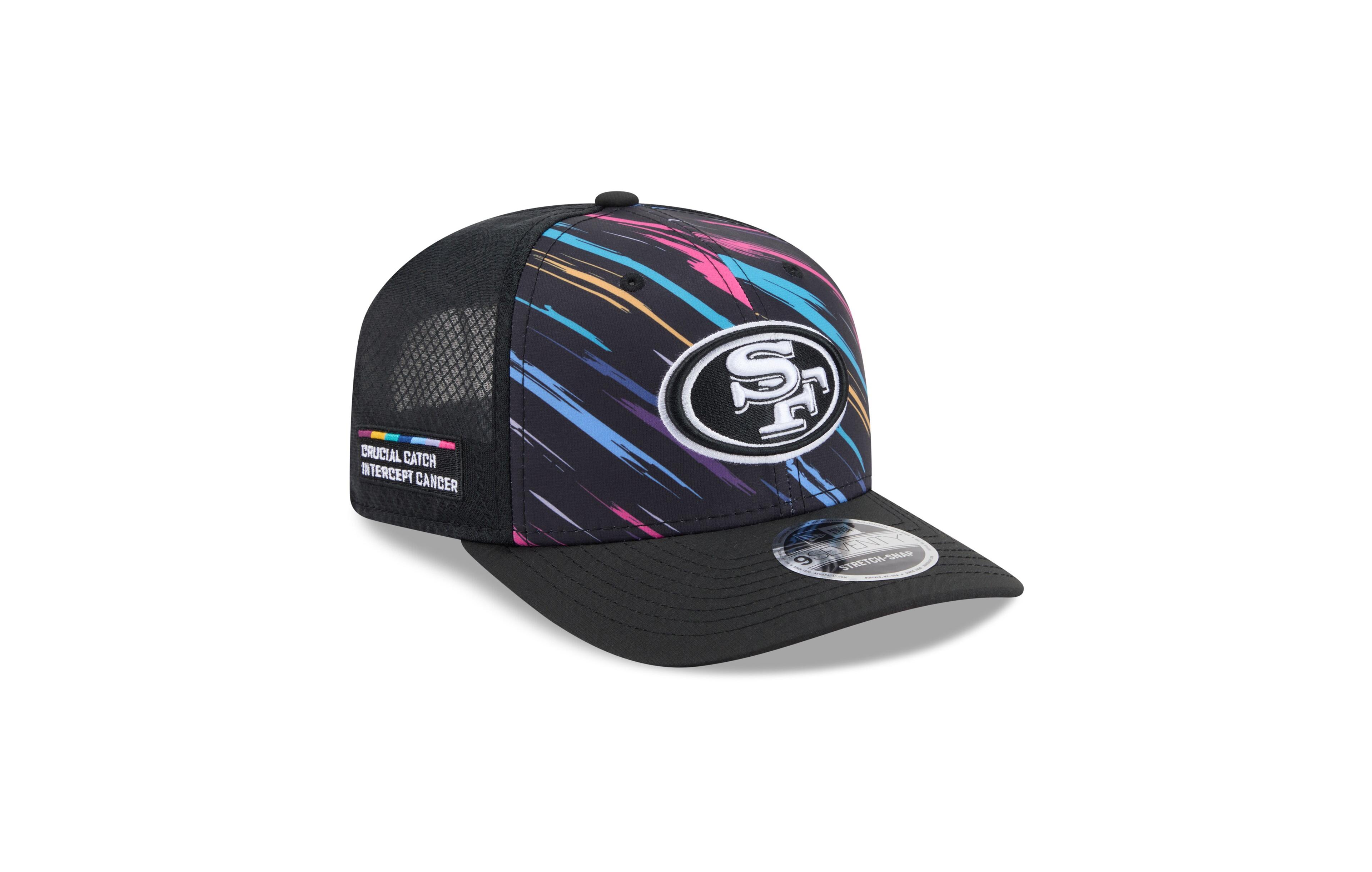 New Era Men's Black San Francisco 49ers 2026 Nfl Cruical Catch 9SEVENTY Adjustable Trucker Hat