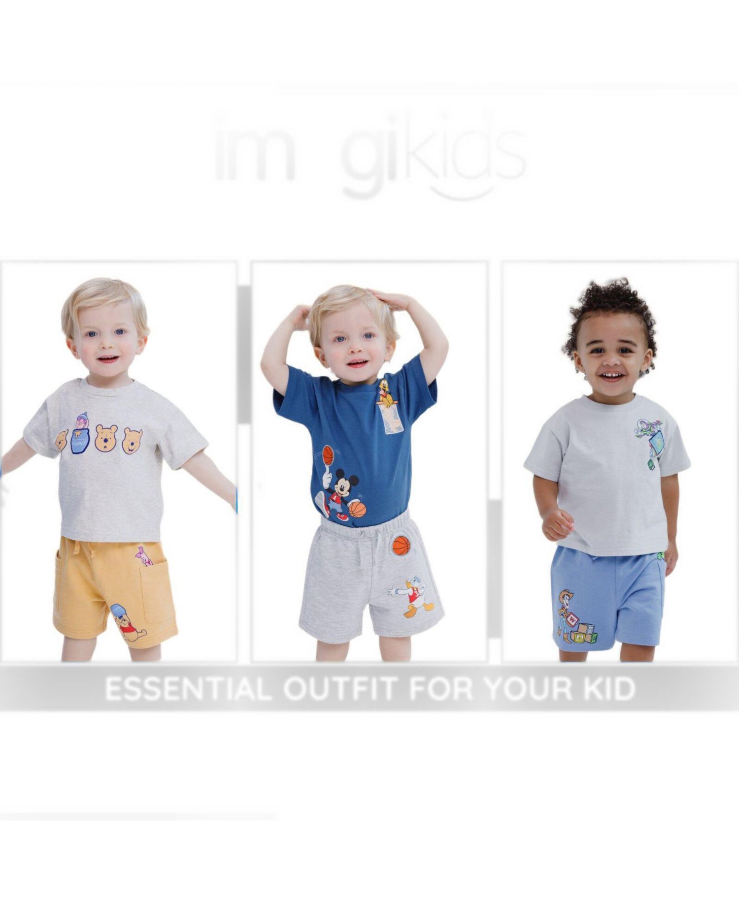 Toy Story Little Boys 2-Piece T-Shirt and French Terry Shorts Set