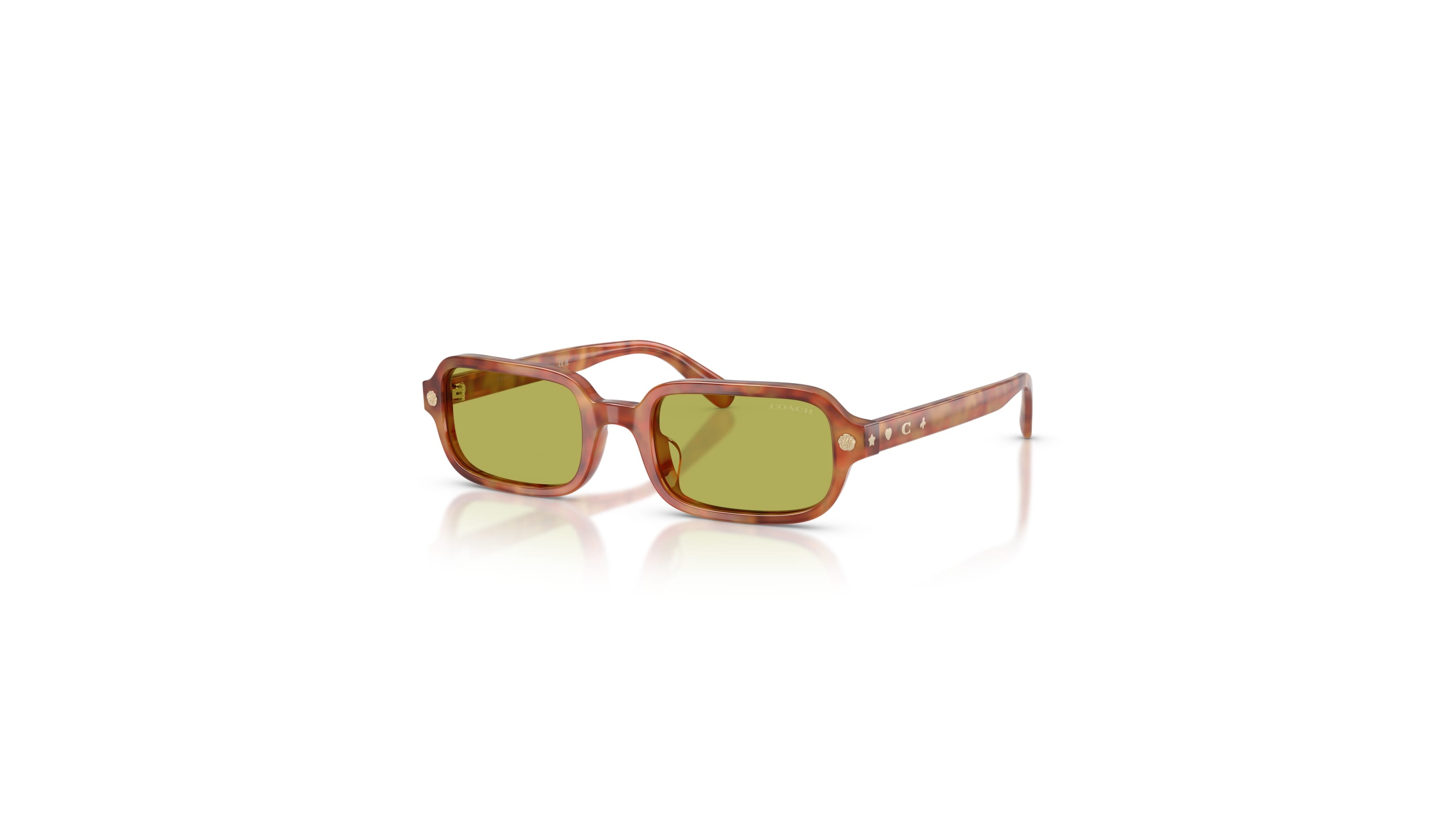Coach Women's Rectangle Sunglasses, Round Face, Charms HC8465U