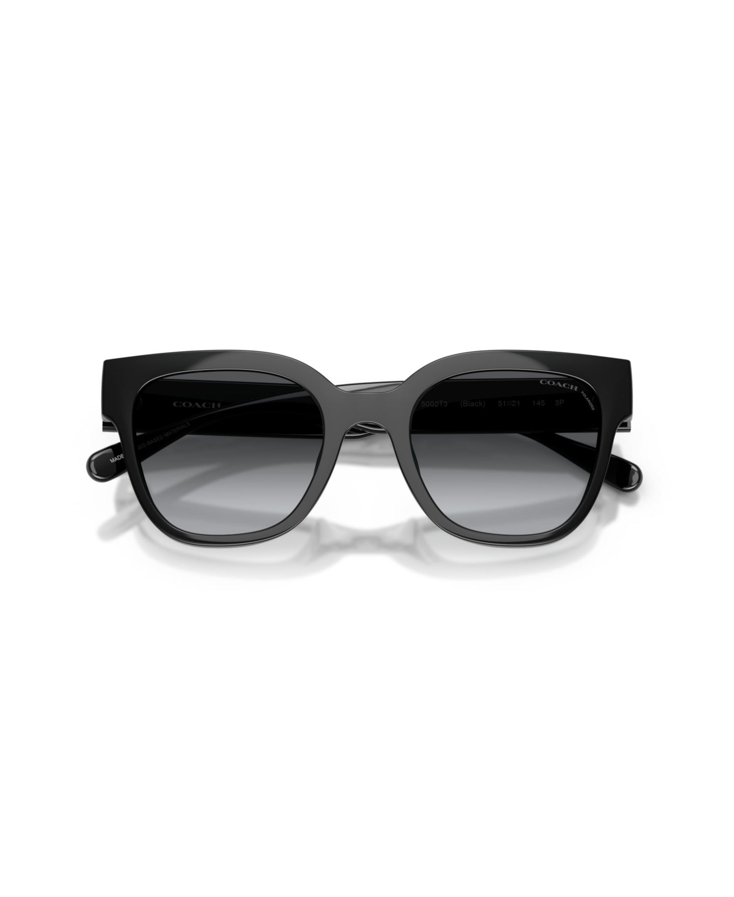 Женские солнцезащитные очки Coach Polarized Sunglasses CFT88 HC8460U, цвет: Чёрный — фото 4