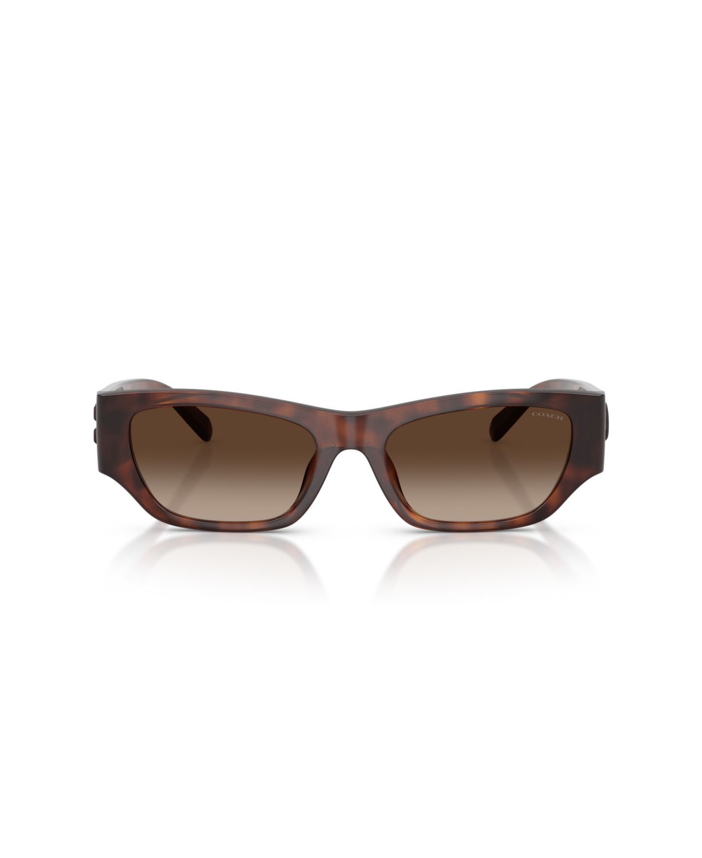 Женские солнцезащитные очки Coach Polarized Cat-Eye Sunglasses HC8470D, цвет: Тёмный черепаховый — фото 2