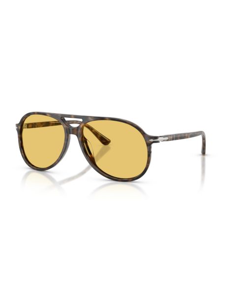 Женские солнцезащитные очки Persol Oversized Retro Aviator PO3403S, цвет: Тёмный гавана
