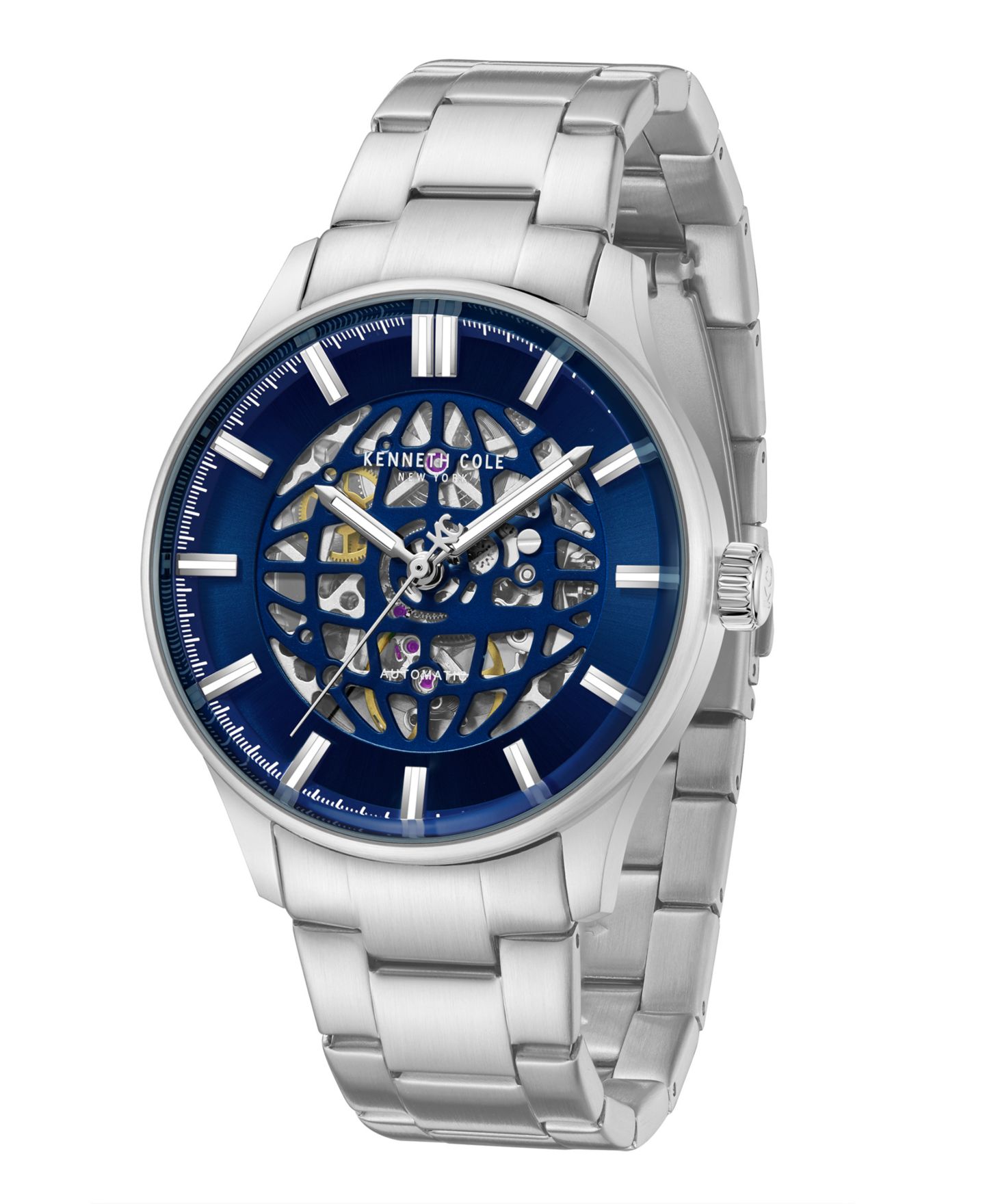 Мужские часы Kenneth Cole New York Automatic Thompson Stainless Steel 43.5mm — фото 4