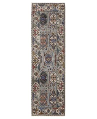 Oriental Weavers - Hastings HA04E 2'3x7'6 Runner Area Rug Blue
