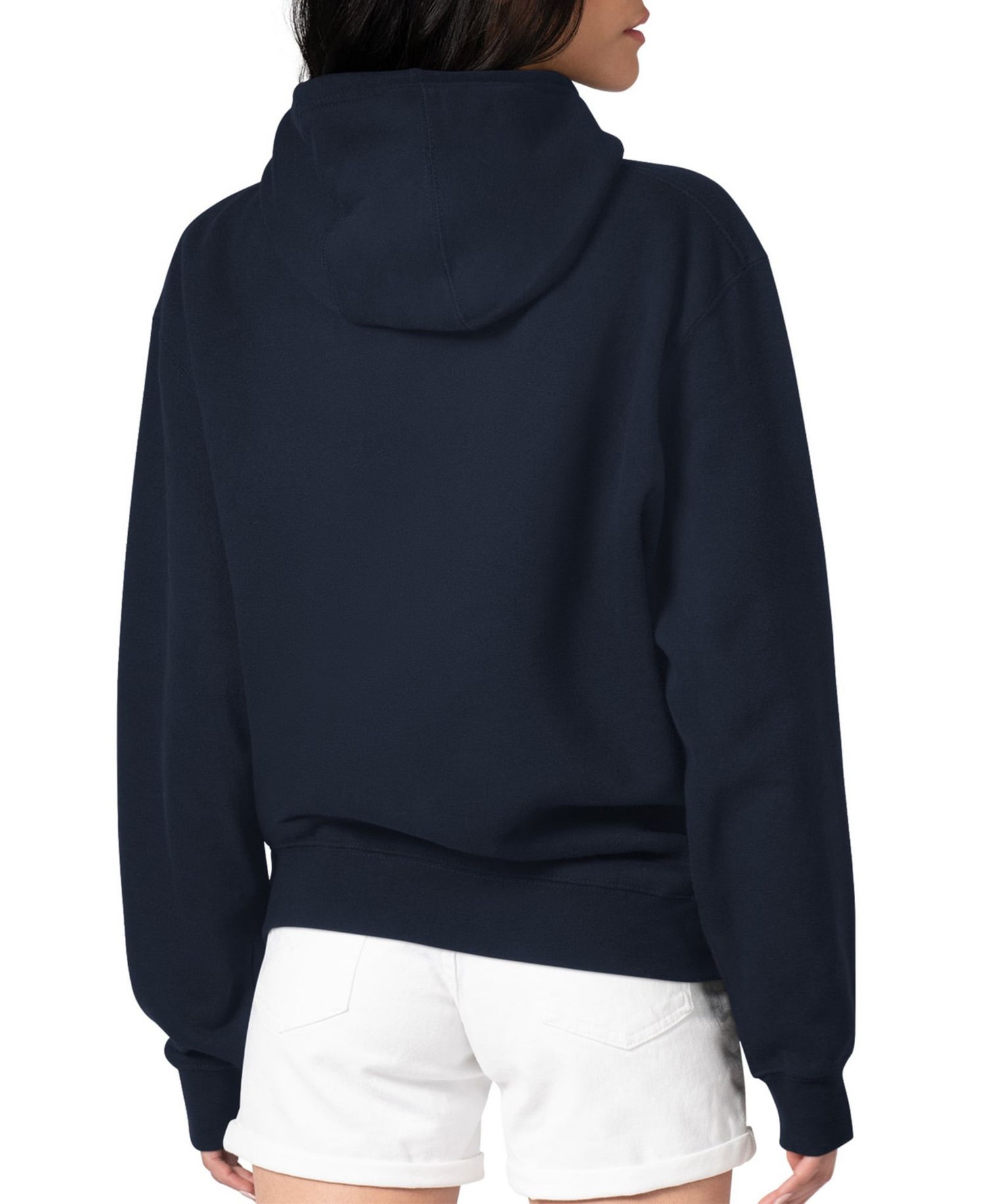 Women's Navy Milwaukee Brewers Fireworks Fleece Tri-Blend Pullover Hoodie