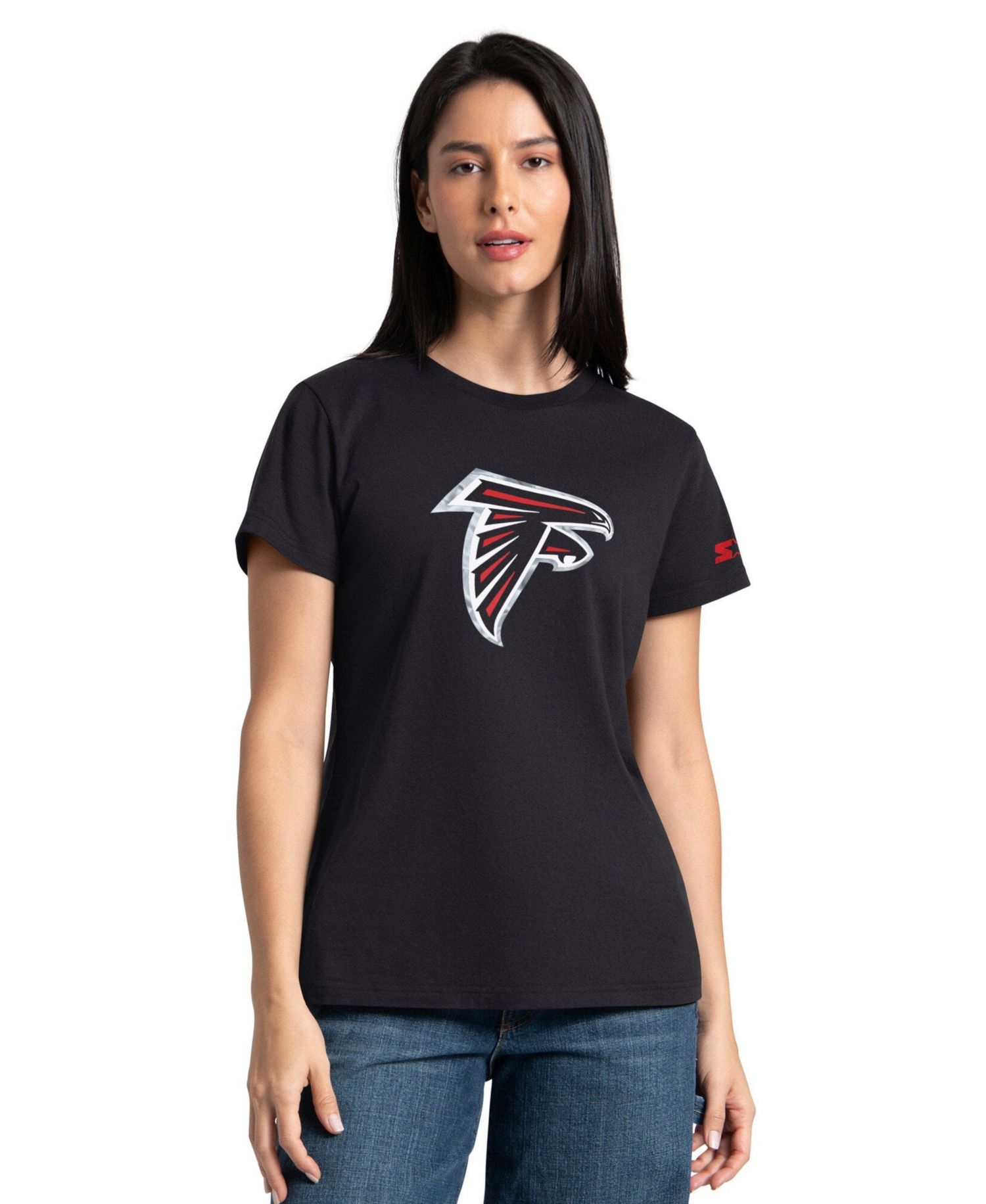 Women's Black/Red Atlanta Falcons Hoodie & T-Shirt Combo Pack