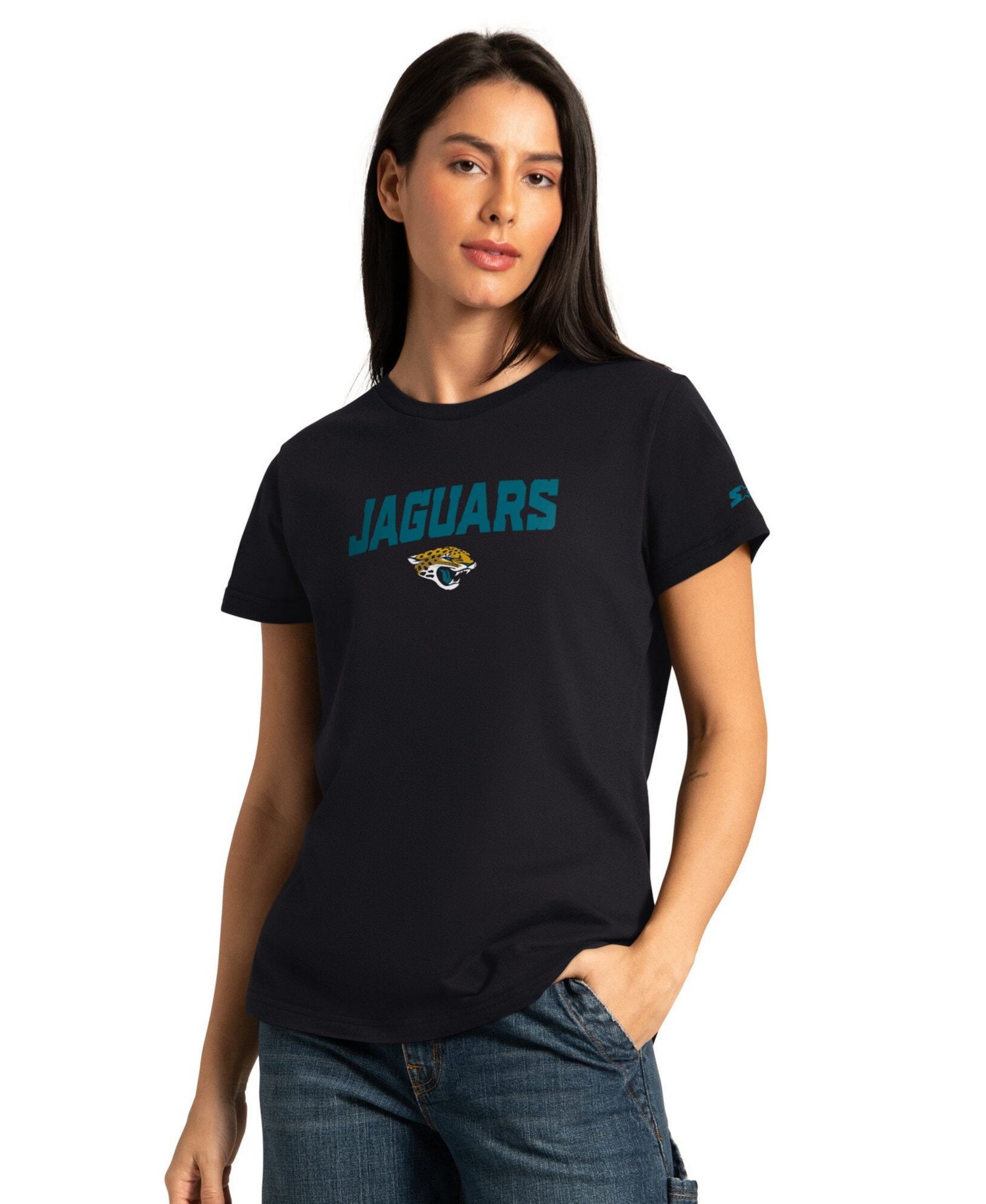 Women's Black/Ash Jacksonville Jaguars Short Sleeve & Long Sleeve T-Shirt Combo Pack
