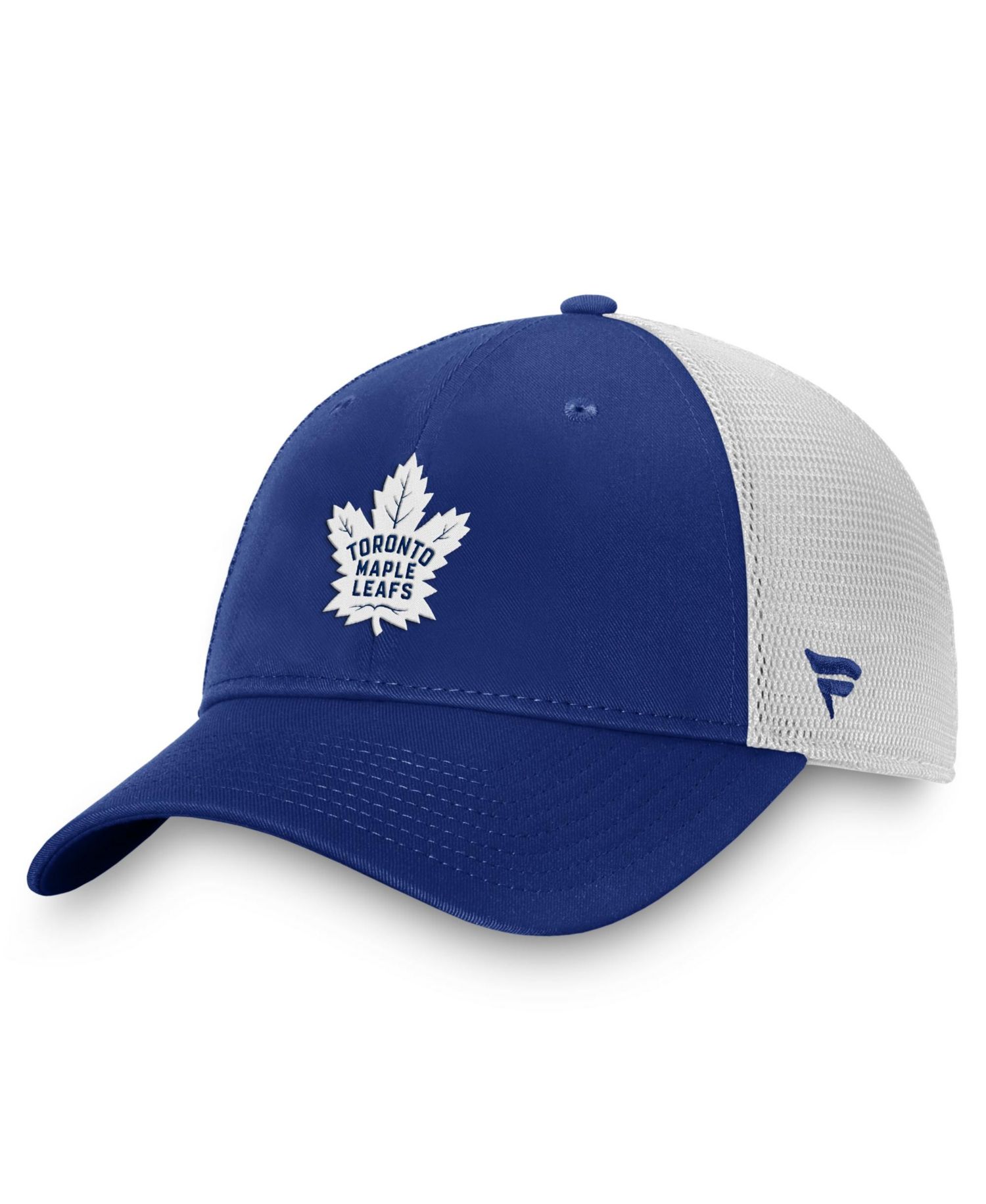 Men's Blue/White Toronto Maple Leafs Core Primary Logo Trucker Adjustable Hat