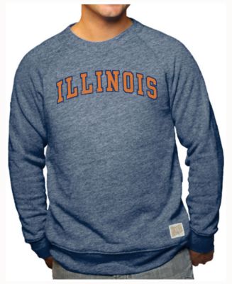 Retro Brand Men's Illinois Fighting Illini Tri-Blend Crew Sweatshirt ...