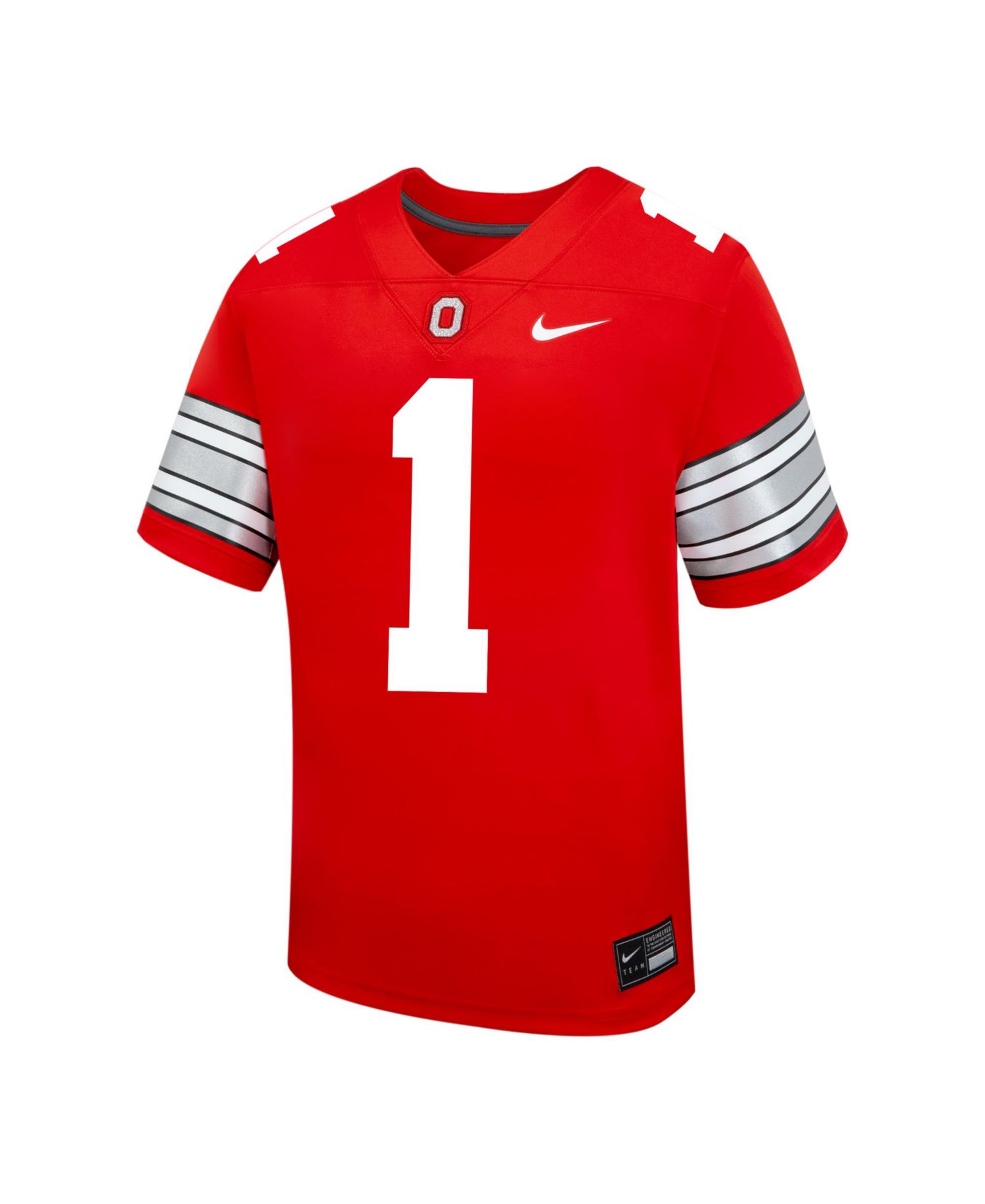 Big Boys and Girls #1 Scarlet Ohio State Buckeyes Replica Football Jersey
