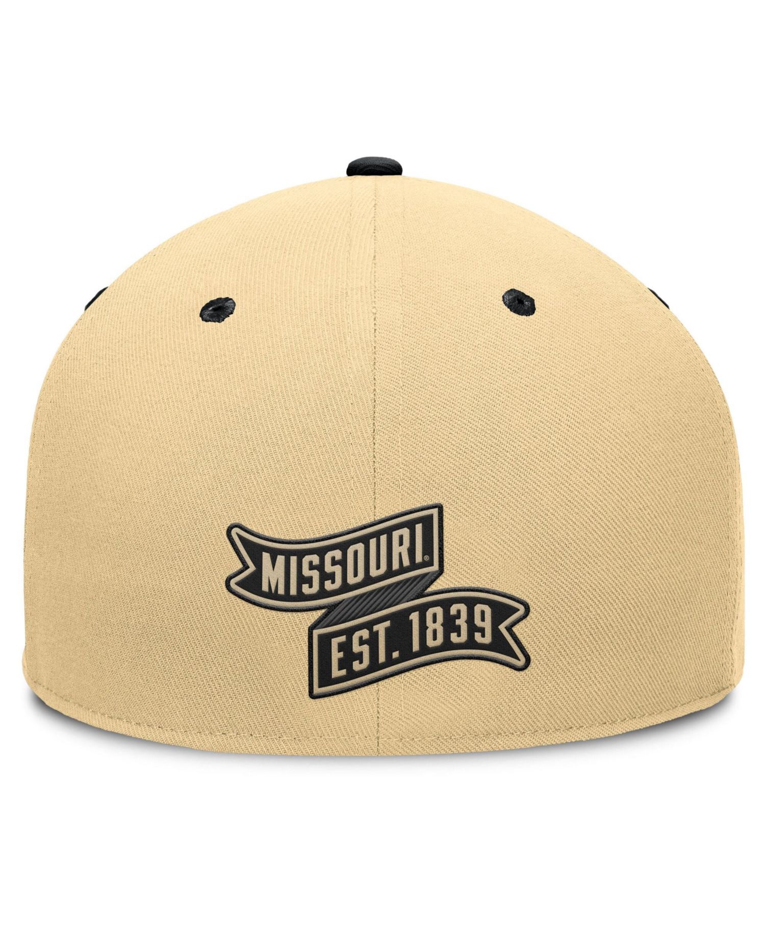 Men's Khaki/Black Missouri Tigers Balance Fitted Hat