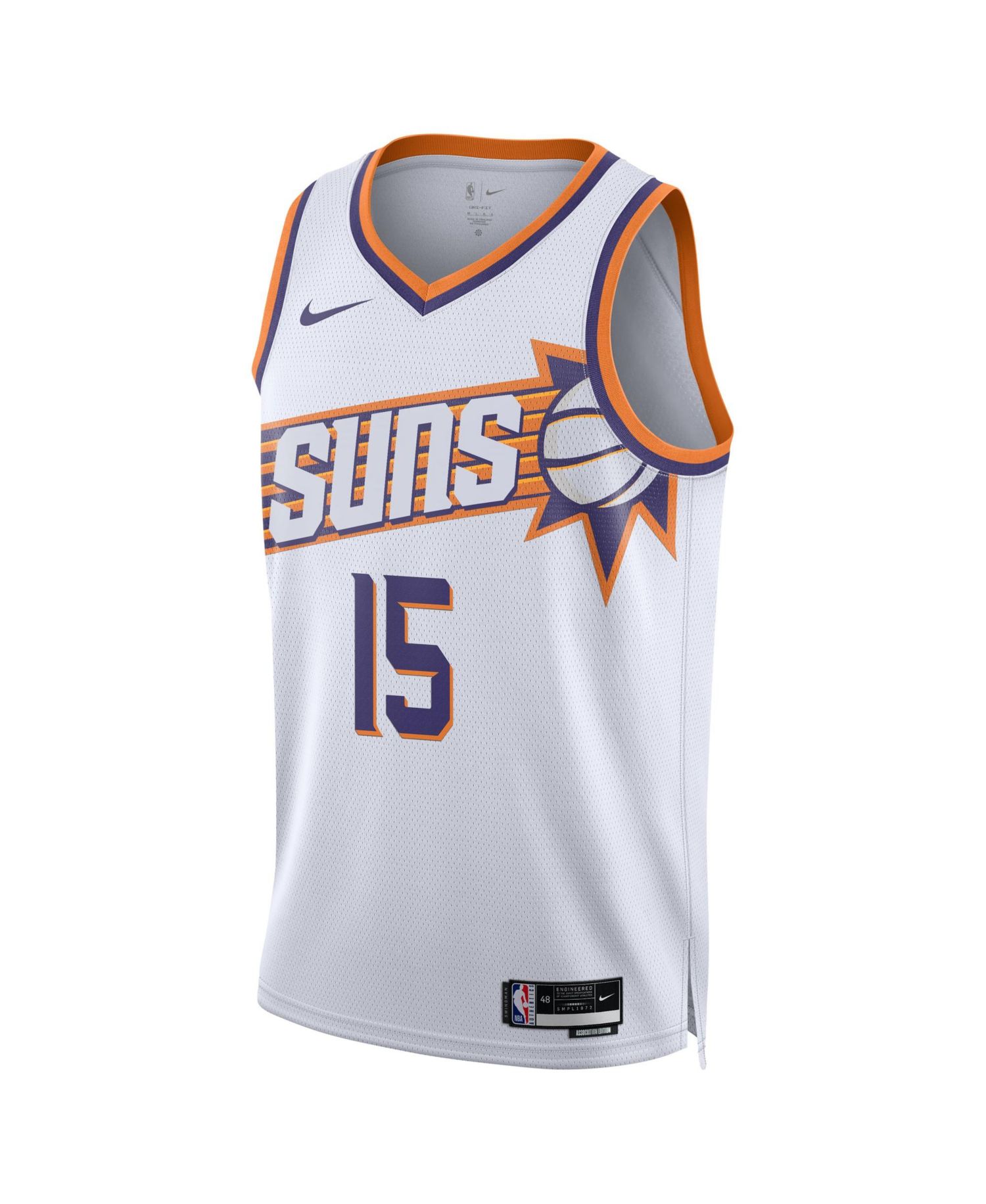 Men's and Women's Devin Booker White Phoenix Suns Swingman Player Jersey - Association Edition
