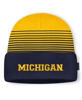 Men's and Women's Navy/Maize Michigan Wolverines On-Field Utility Knit Hat