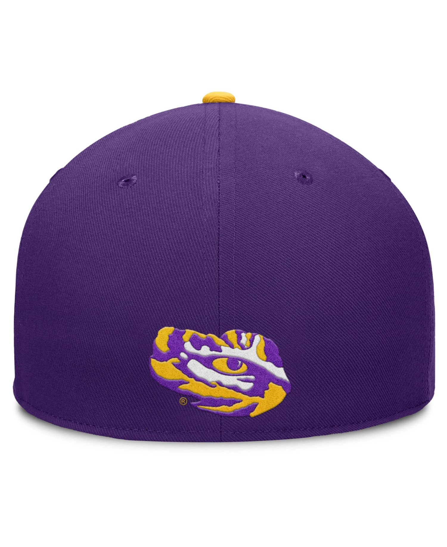 Men's Purple LSU Tigers Pick Off Fitted Hat