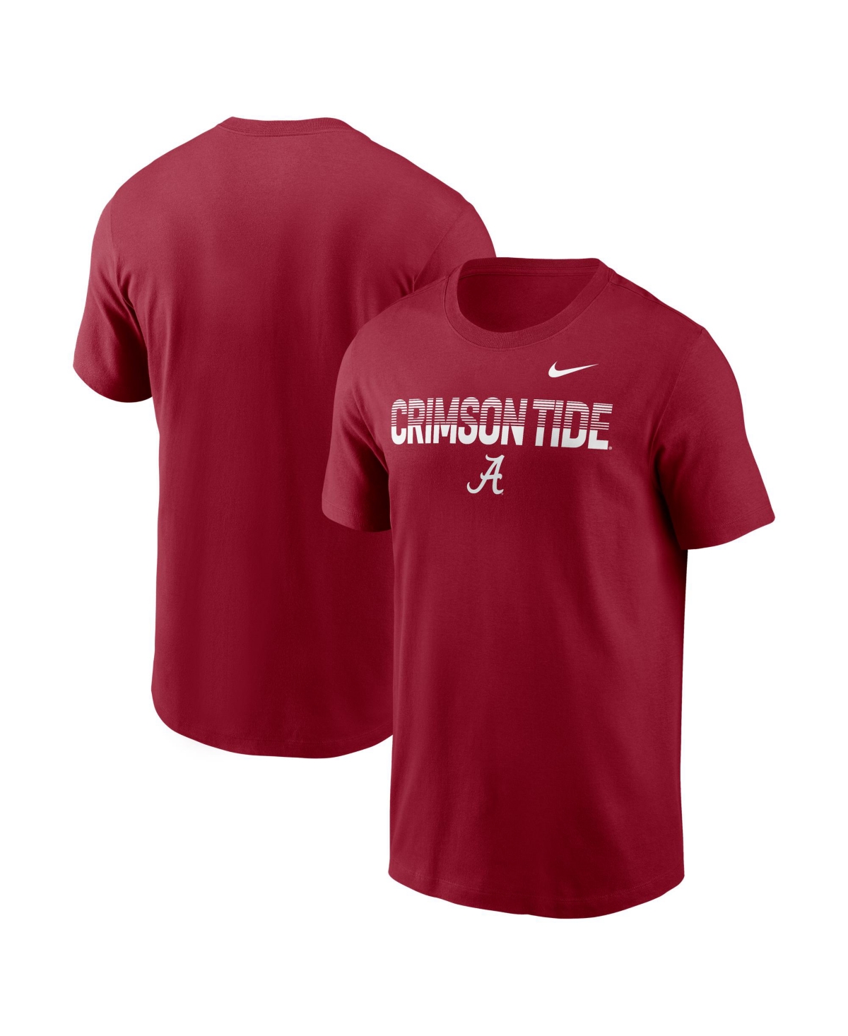 Nike Men's Primetime Kinetic Alabama Crimson Tide Screen Print Crewneck T-Shirt