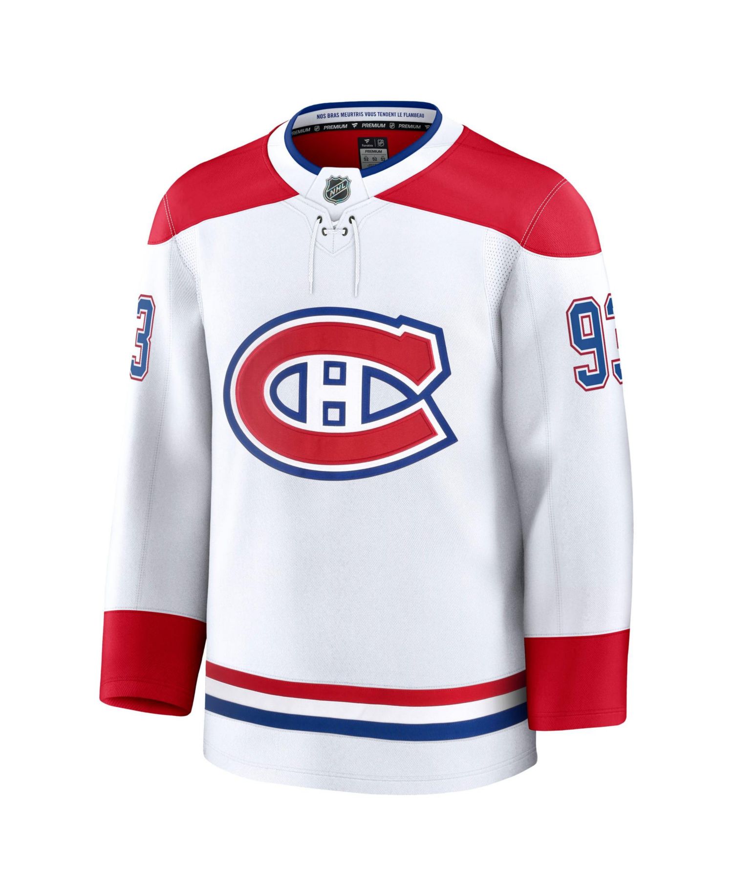 Men's Ivan Demidov White Montreal Canadiens Away Premium Jersey