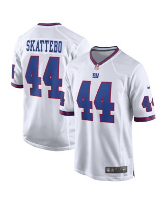 Men's Cam Skattebo White New York Giants Alternate Vintage White Game Jersey