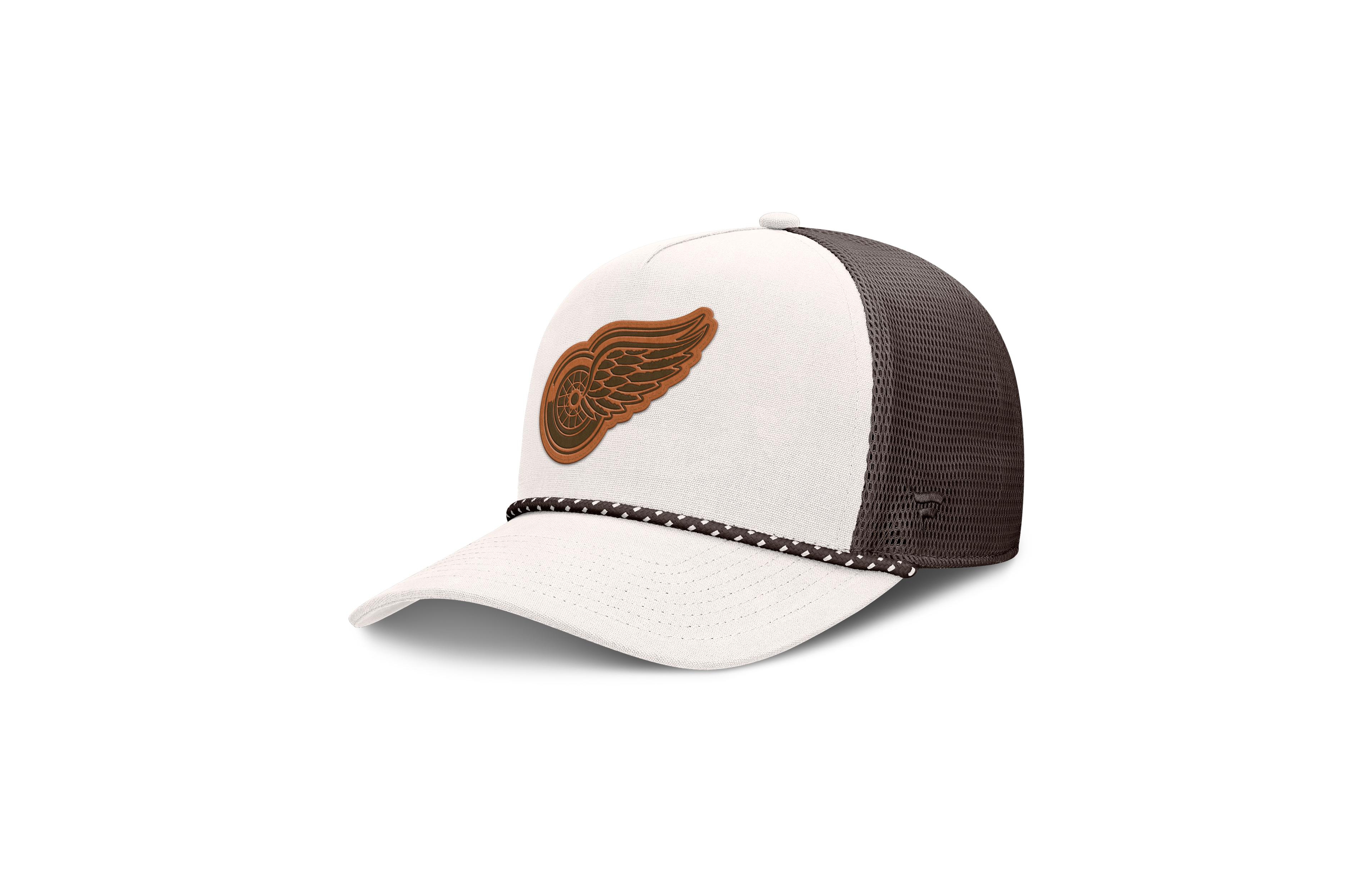 Fanatics Men's Detroit Red Wings Level Up Bronco Rope Snapback Trucker Hat