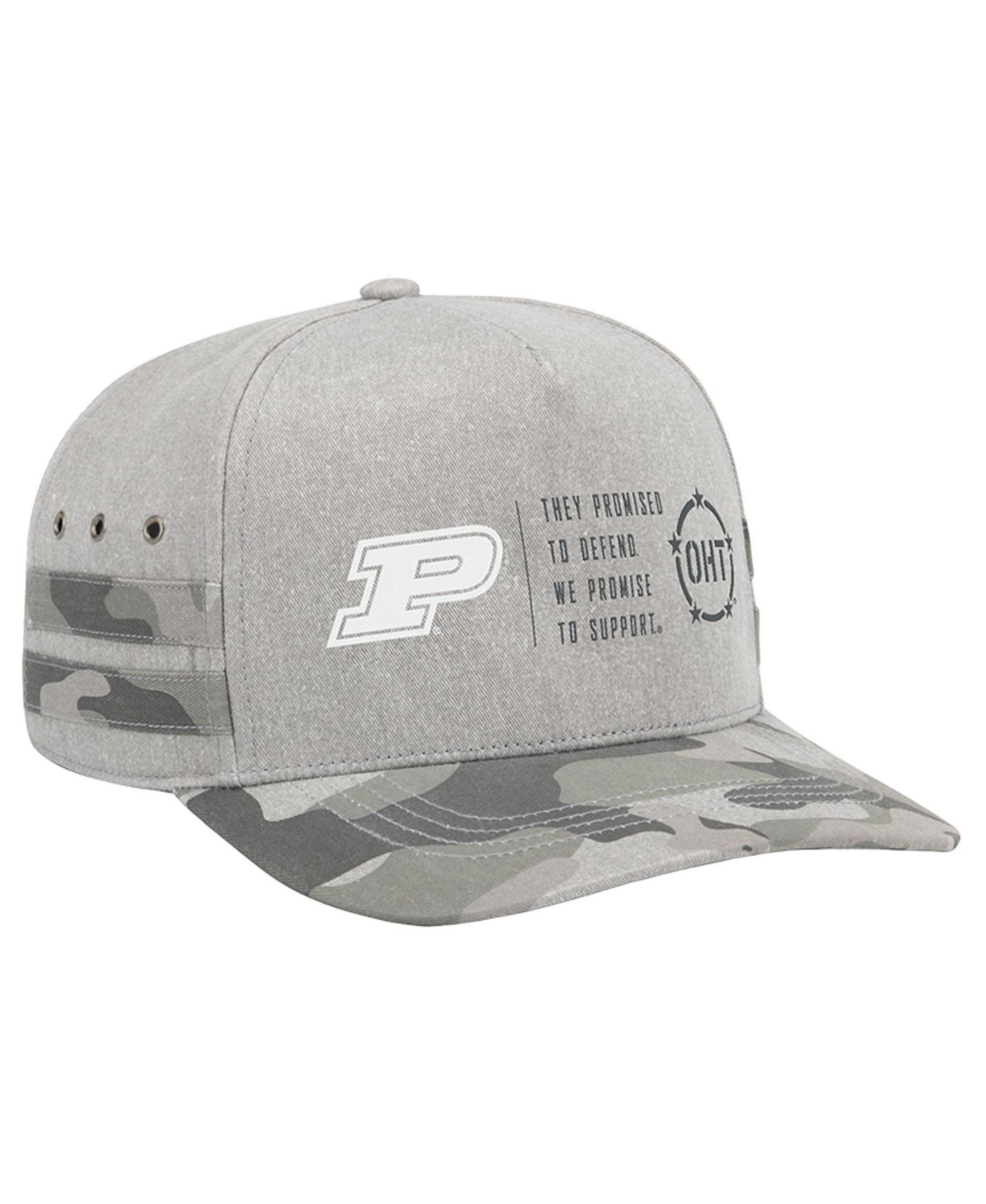 Men's and Women's Gray Purdue Boilermakers OHT Squad Podium Adjustable Hat