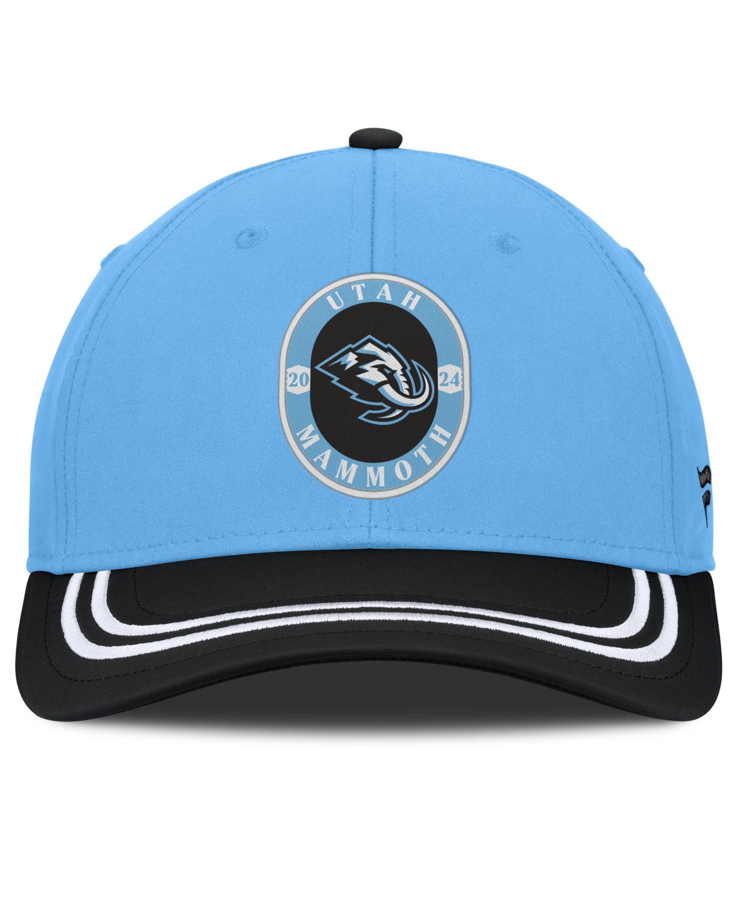 Men's Light Blue/Black Utah Mammoth Fundamental Stretch Hat