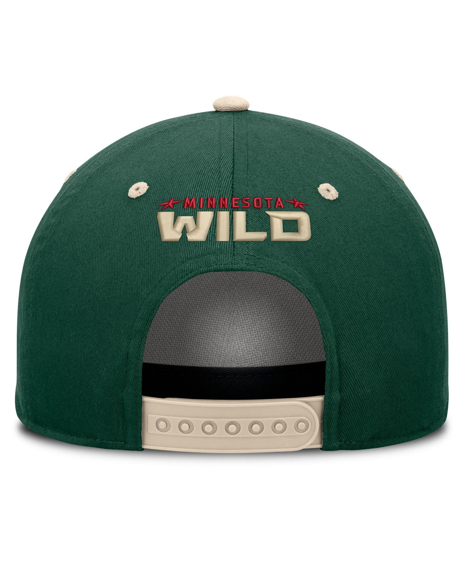 Men's Green/Cream Minnesota Wild Fundamental Power Play A-Frame Adjustable Hat