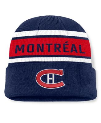 Men's Navy/Red Montreal Canadiens Heritage Cuffed Knit Hat