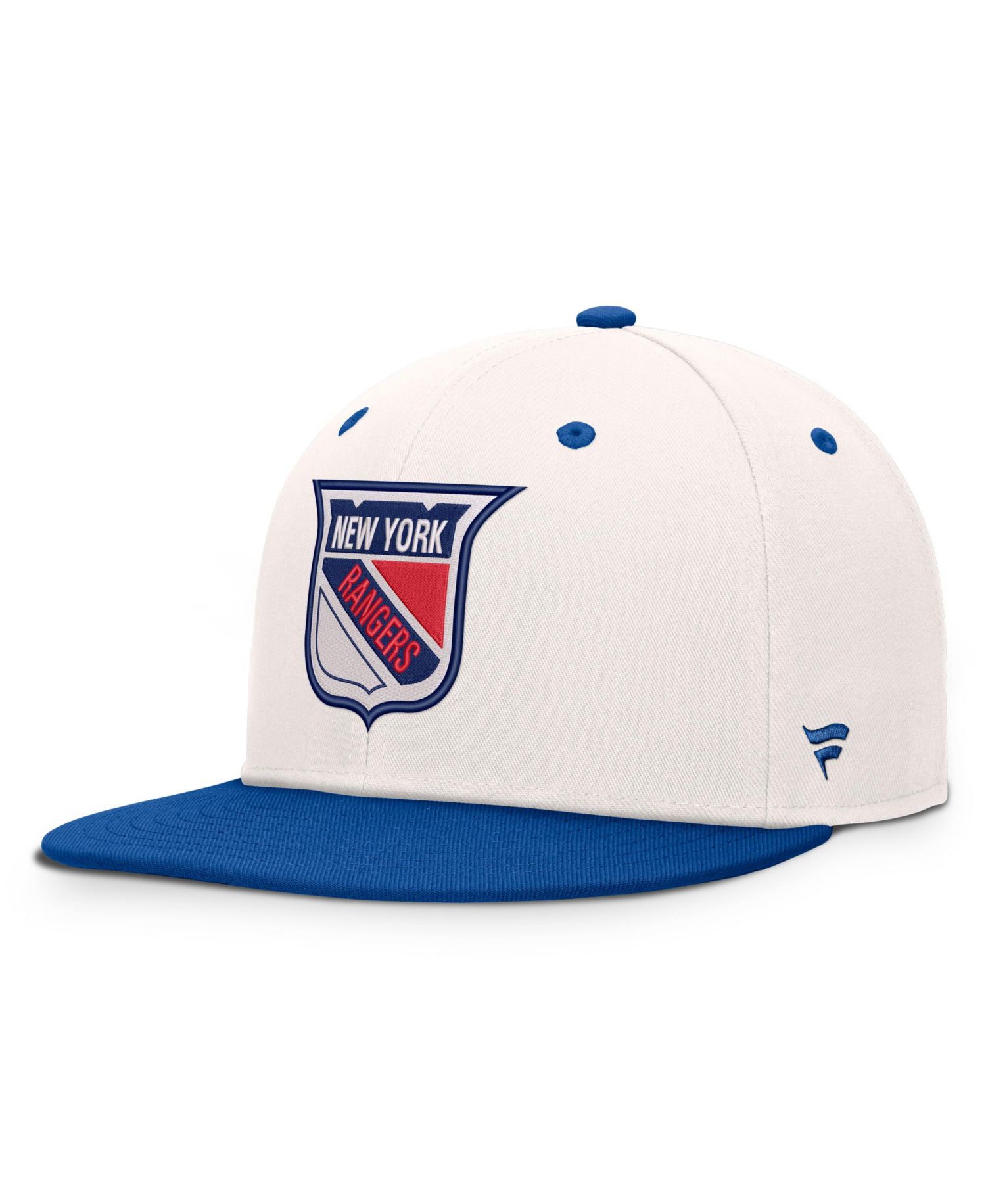 Men's Cream/Royal New York Rangers Heritage Ballpark Snapback Hat