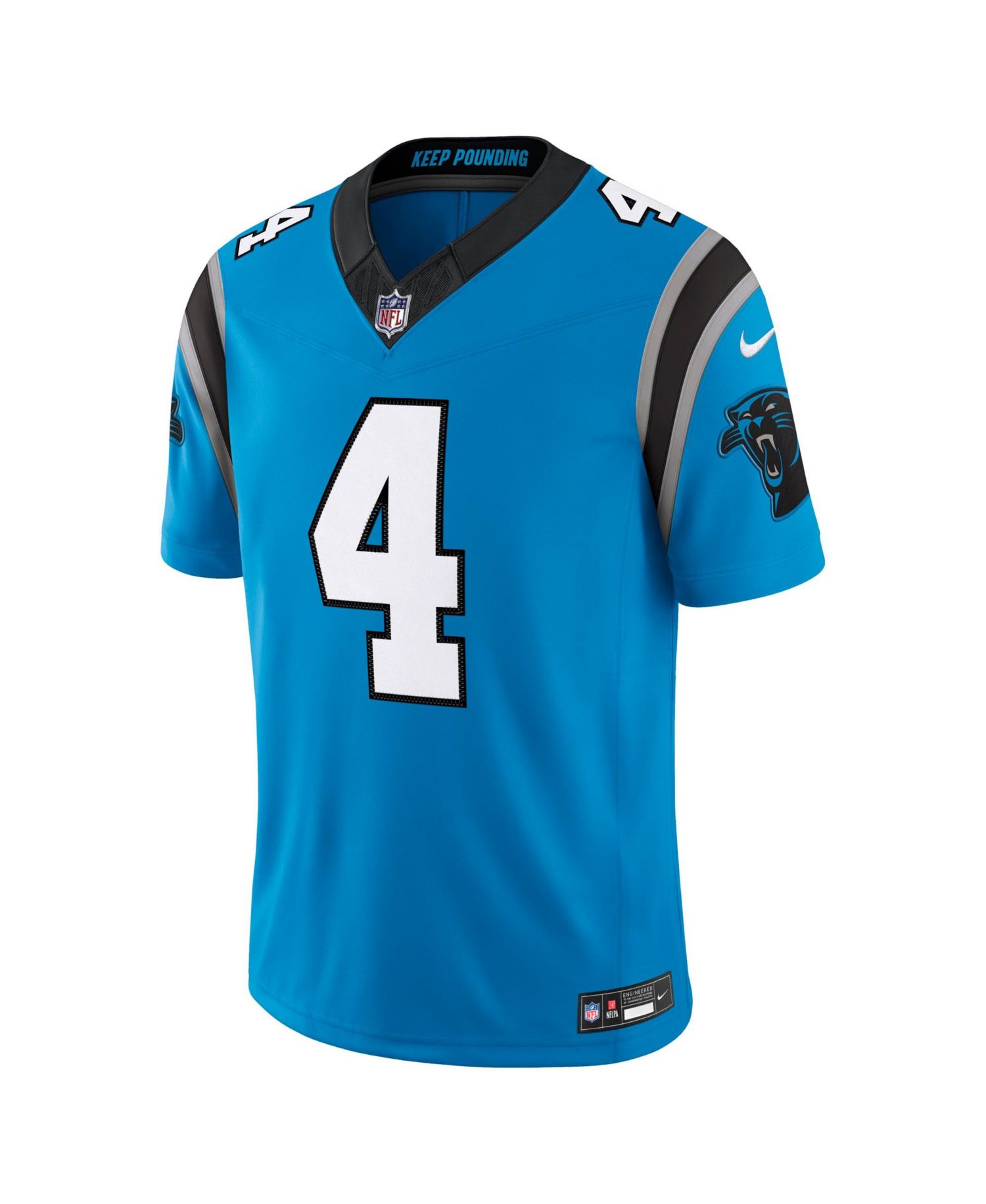 Men's Tetairoa McMillan Blue Carolina Panthers Alternate Vapor F.U.S.E. Stitched Limited Jersey