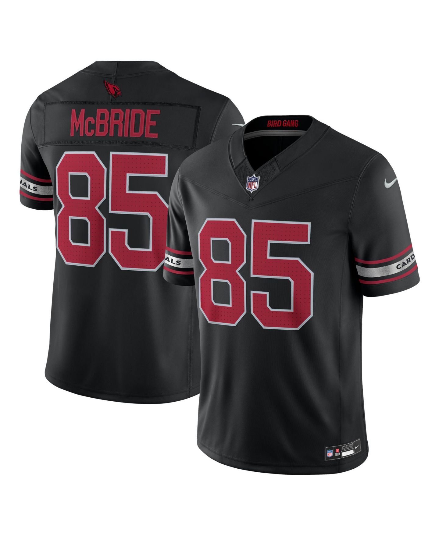 Мужской топ Nike Trey McBride Black Arizona Cardinals Alternate Vapor F.U.S.E. Stitched Limited Jersey — фото 1