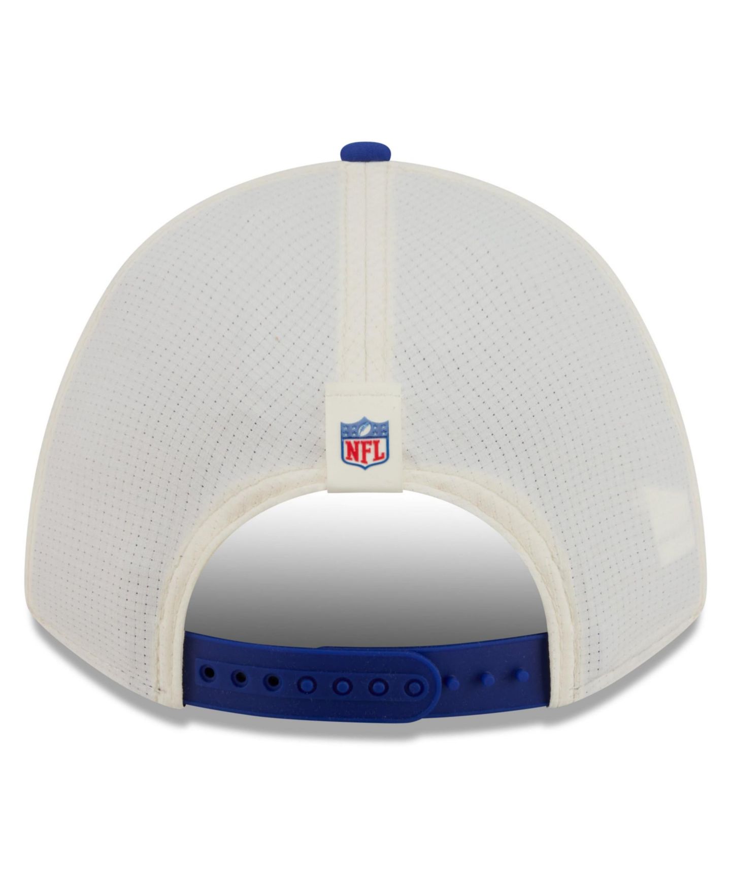 Детская кепка New Era Cream/Royal Buffalo Bills 2026 Training Camp 9FORTY M-Crown Adjustable Hat — фото 4
