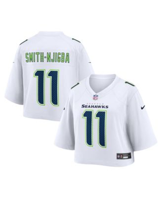 Women's Jaxon Smith-Njigba White Seattle Seahawks Cropped Fashion Game Jersey