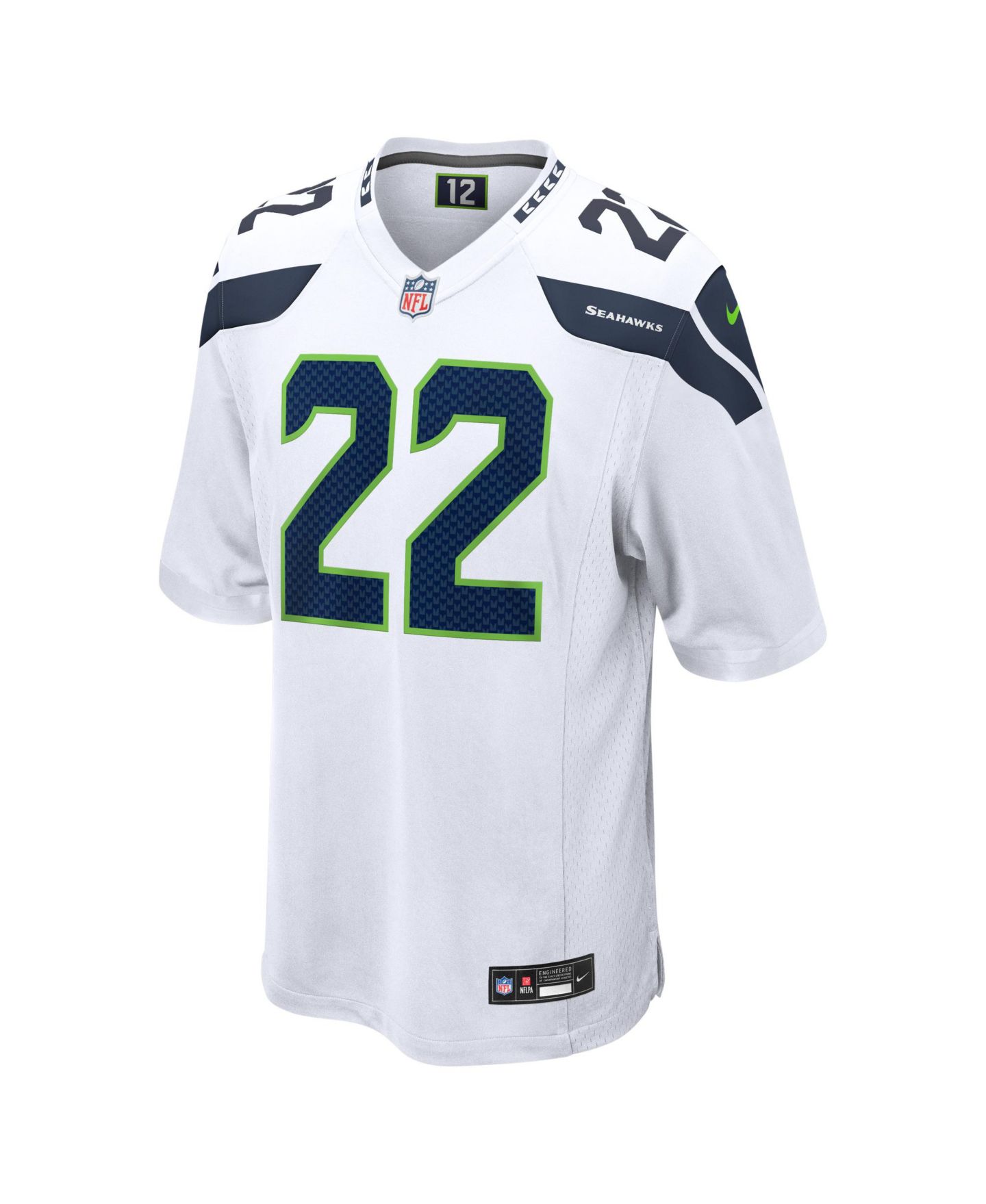 Мужской топ Nike Rashid Shaheed White Seattle Seahawks Game Jersey — фото 2