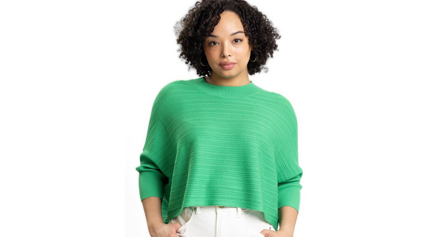 Women's Brooklyn Lightweight Textured Cropped Sweater