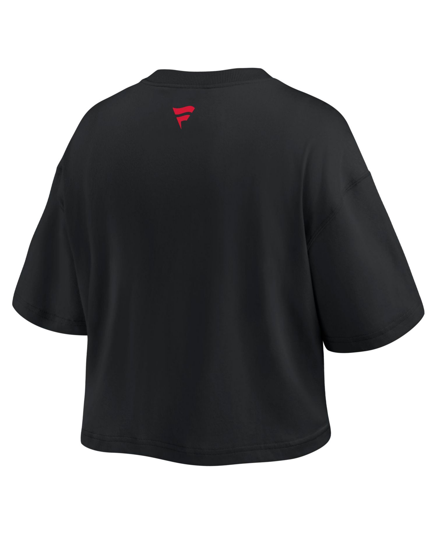 Women's Black New England Patriots Americana Cropped T-Shirt