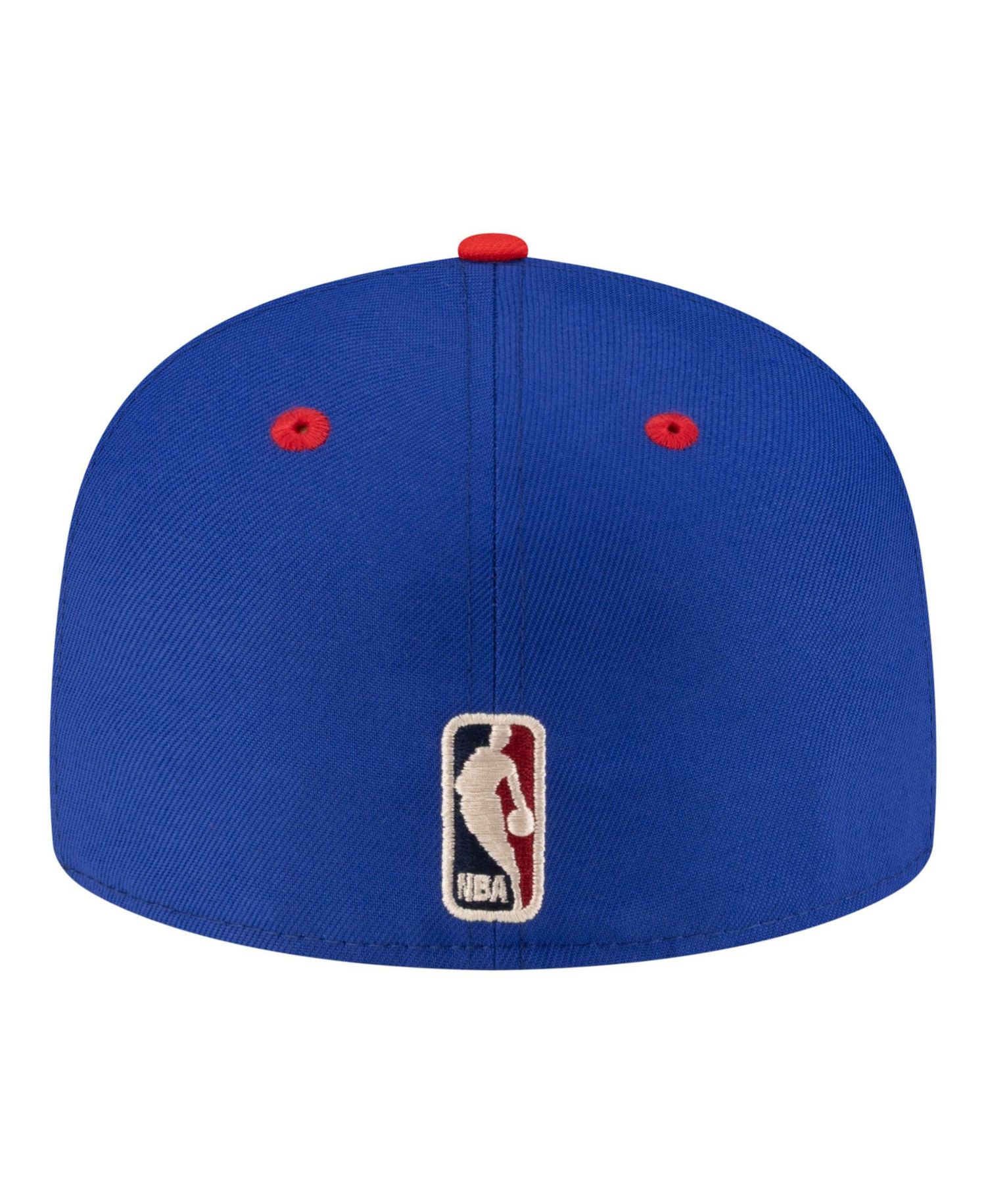 Men's Blue/Red Detroit Pistons 80s Throwback 59FIFTY Fitted Hat