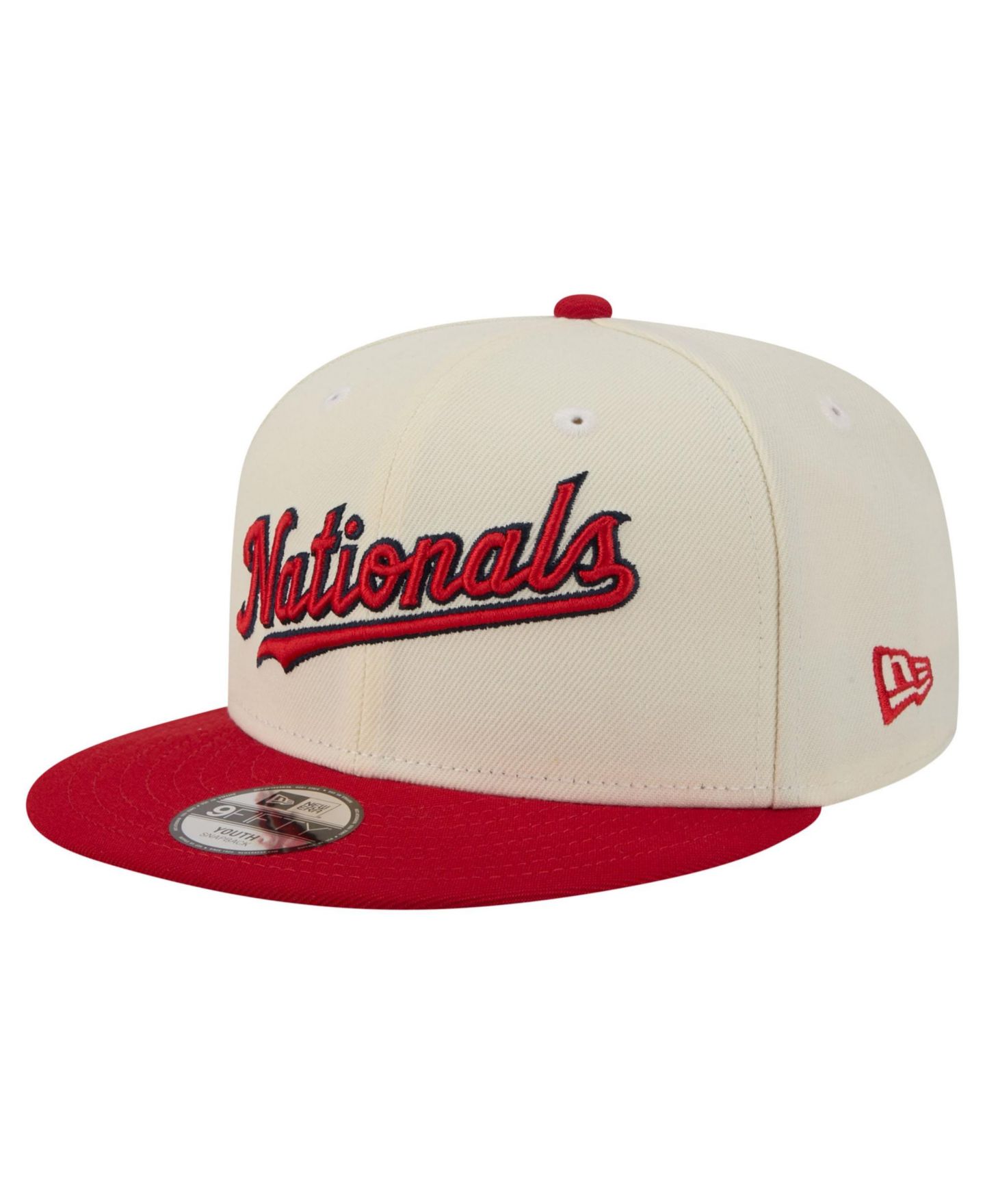 Детская кепка New Era White Washington Nationals Two-Tone 9FIFTY Snapback Hat — фото 3