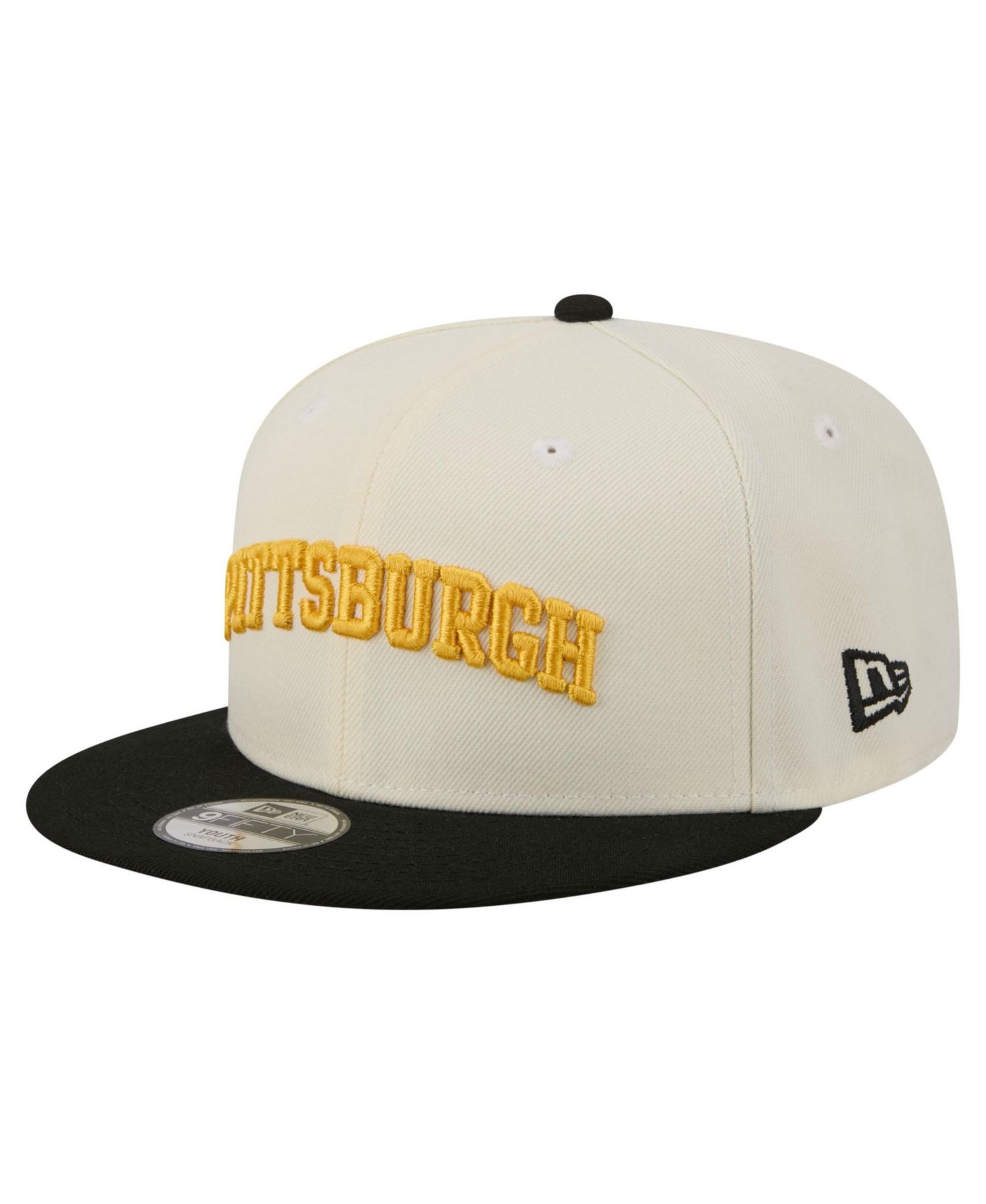 Big Boys and Girls White Pittsburgh Pirates Two-Tone 9FIFTY Snapback Hat