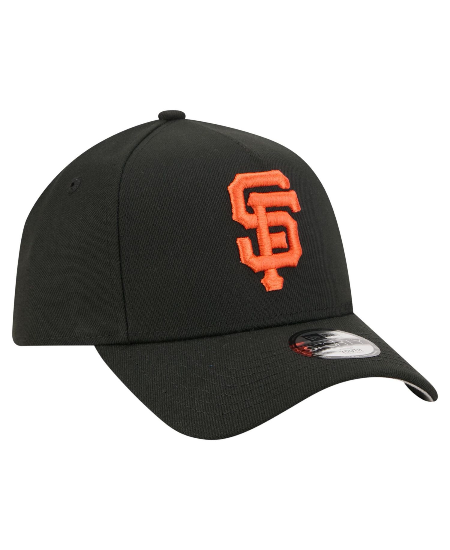 Big Boys and Girls Black San Francisco Giants Cooperstown Logo 9FORTY A-Frame Adjustable Hat